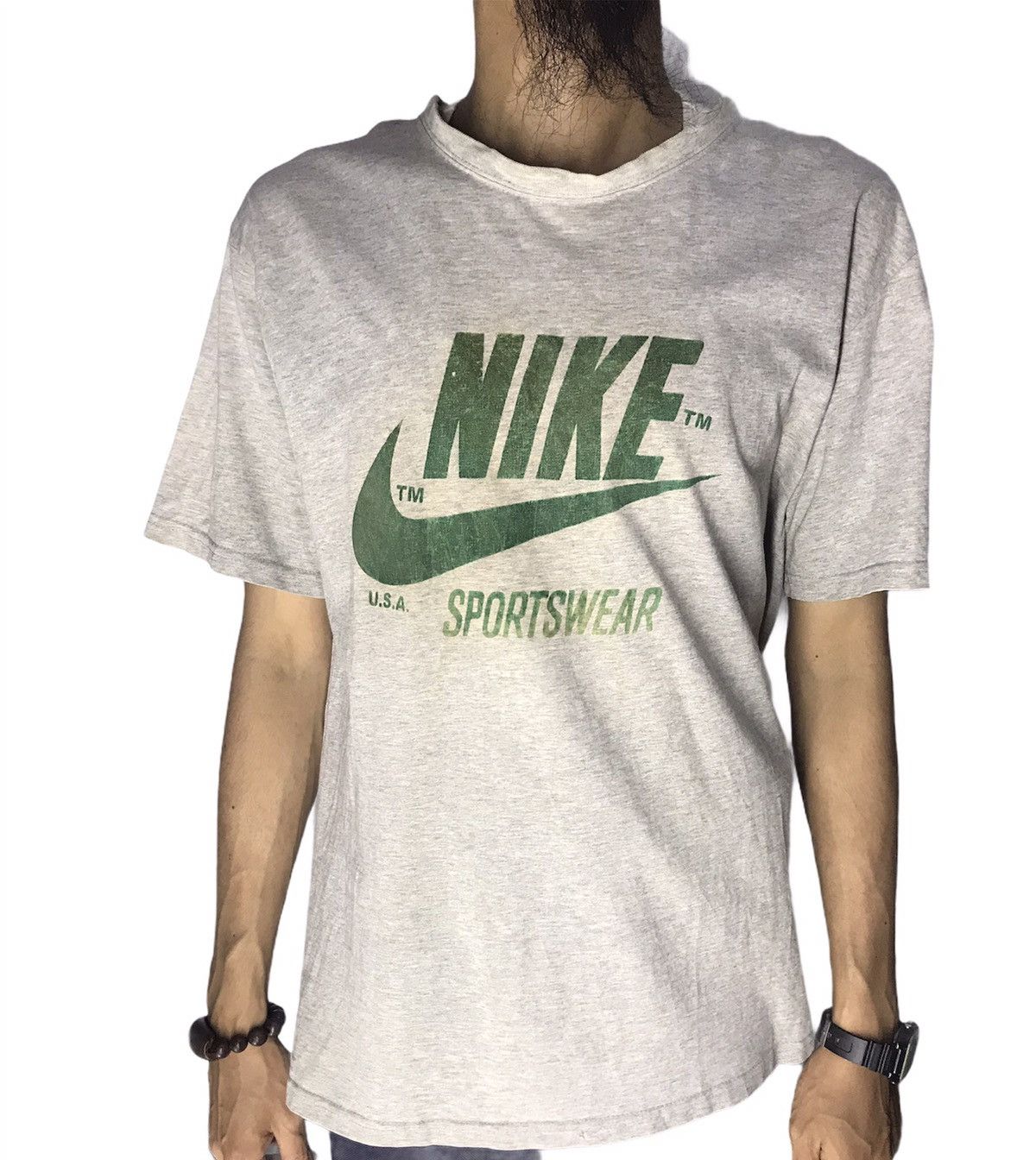 Nike × Vintage Vintage Nike sportwear spell and swoosh printed tshirt Size US M / EU 48-50 / 2 - 7 Thumbnail