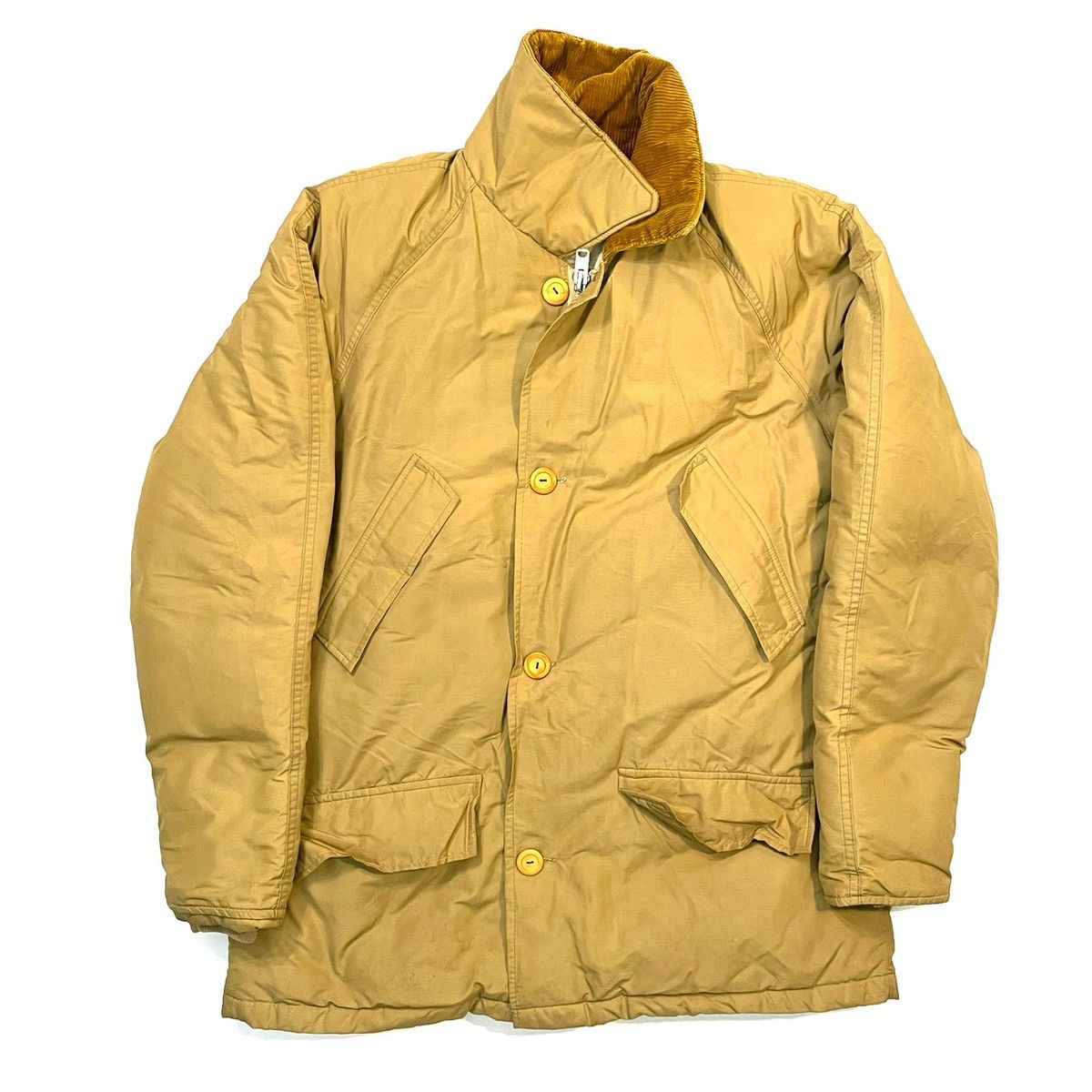 90s-00'S LLBean padded puffer jacket, men's size S Nylon blue type Vintage Second Hand