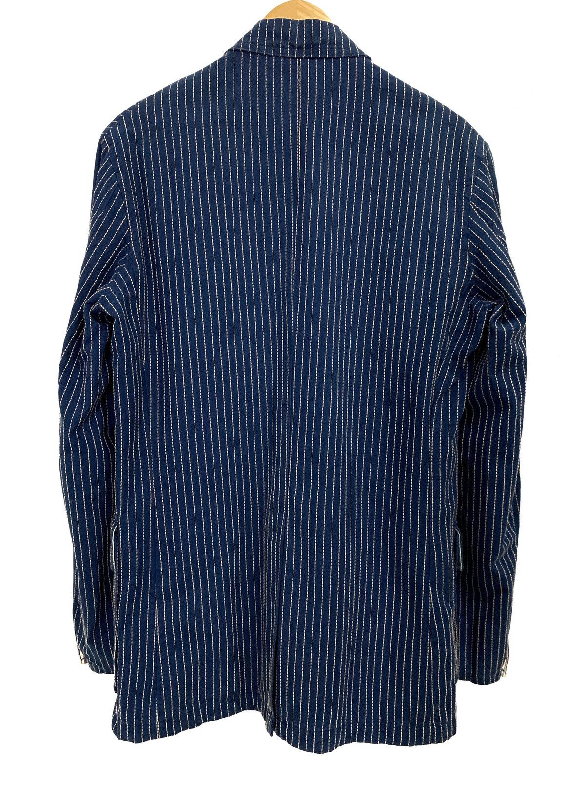 45rpm × Indigo × Real Japan Blues 🇯🇵 INDIGO Railroad Striped Wabash Made In Japan Jacket Size US M / EU 48-50 / 2 - 3 Thumbnail