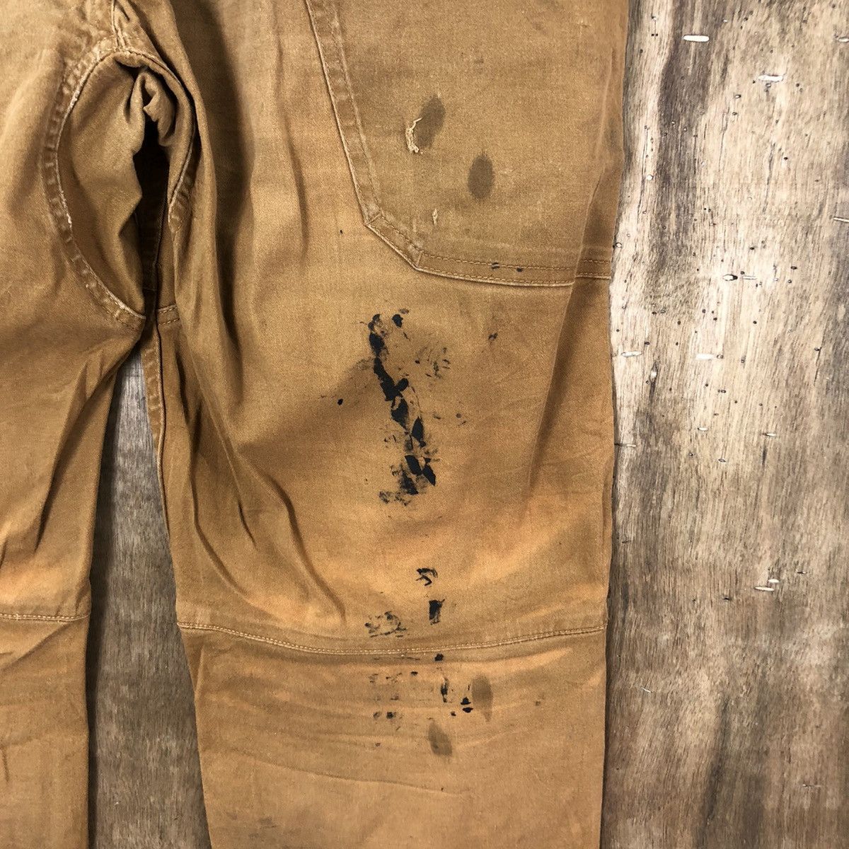 Japanese Brand Gladiotor faded distressed Brown Cargo pants #6242 Size US 33 - 13 Thumbnail