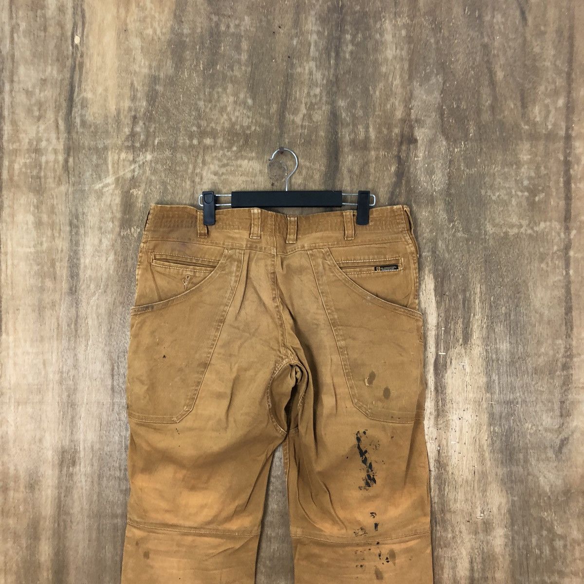 Japanese Brand Gladiotor faded distressed Brown Cargo pants #6242 Size US 33 - 9 Thumbnail