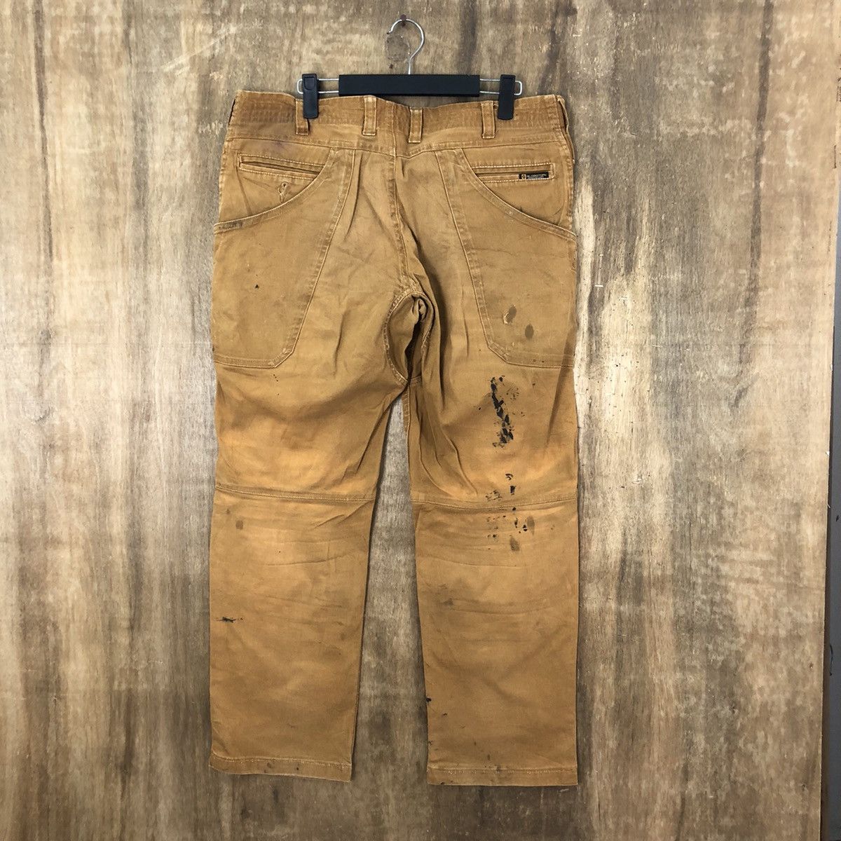 Japanese Brand Gladiotor faded distressed Brown Cargo pants #6242 Size US 33 - 8 Thumbnail
