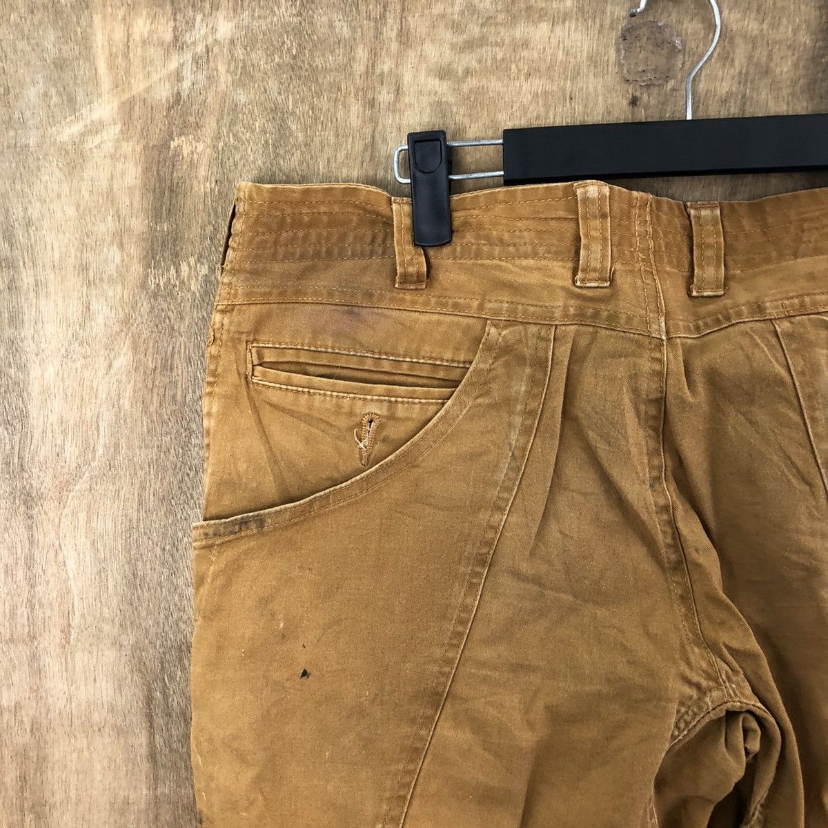Japanese Brand Gladiotor faded distressed Brown Cargo pants #6242 Size US 33 - 11 Thumbnail