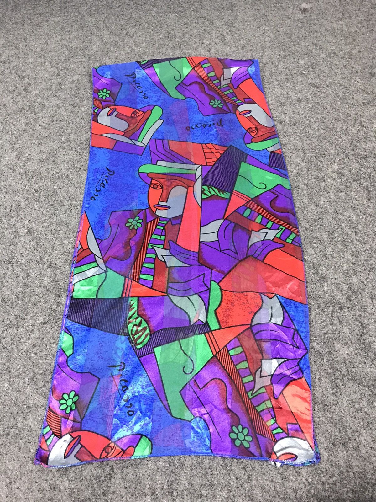 Vintage Vintage Pablo Picasso Silk Scarf Art Artist Spanish Painter Size ONE SIZE - 4 Thumbnail