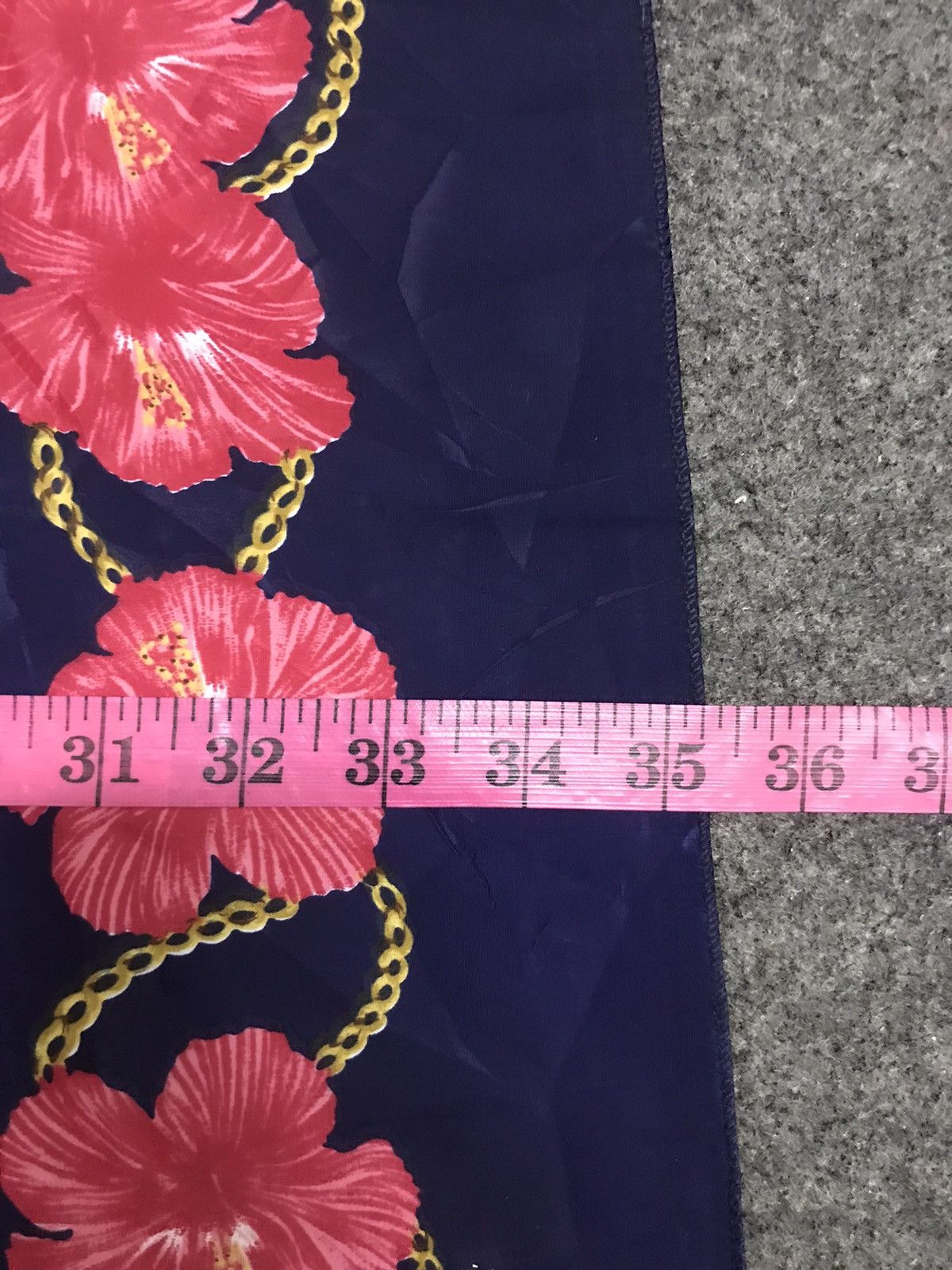 Other Aloha Hawaii Scarf Hibiscus Balhae Co Printed Screen Size ONE SIZE - 6 Thumbnail