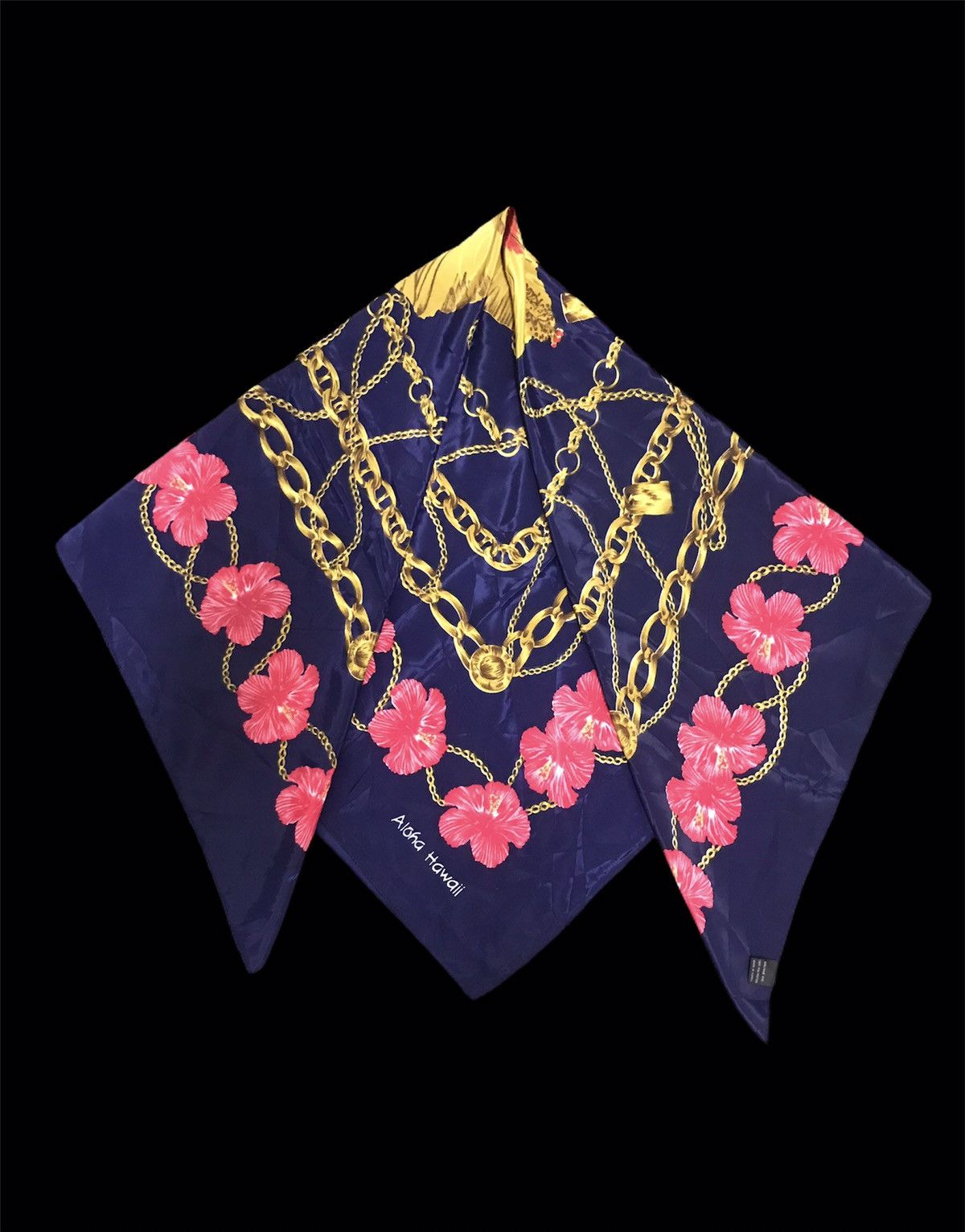 Other Aloha Hawaii Scarf Hibiscus Balhae Co Printed Screen Size ONE SIZE - 1 Thumbnail