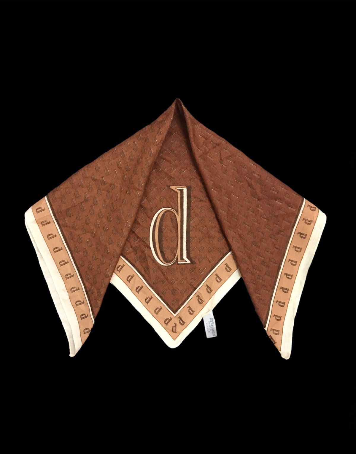 Vintage Vintage Renzo Italy Big d Logo All Over Printed Scarf Size ONE SIZE - 1 Thumbnail