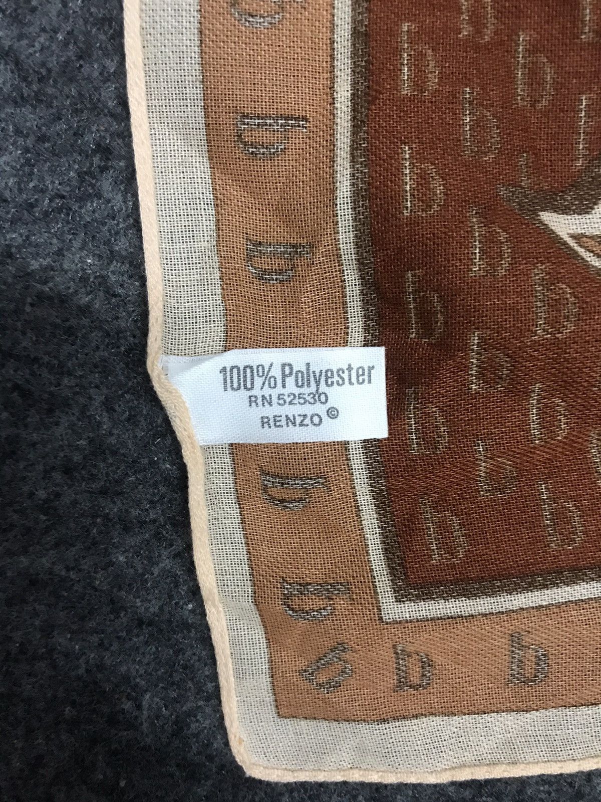 Vintage Vintage Renzo Italy Big d Logo All Over Printed Scarf Size ONE SIZE - 7 Thumbnail