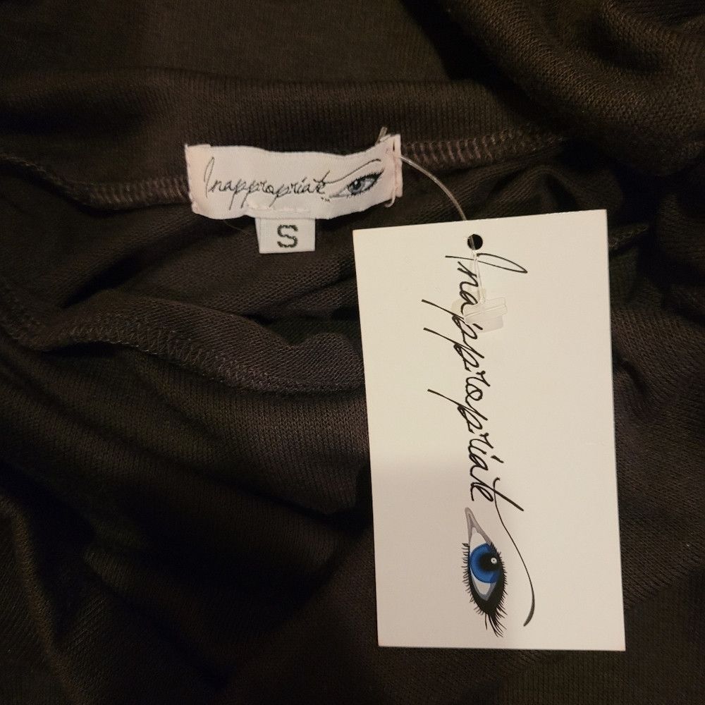 Other Inappropriate Fashion Chocolate Cropped Top Fall Spring Size S / US 4 / IT 40 - 8 Thumbnail