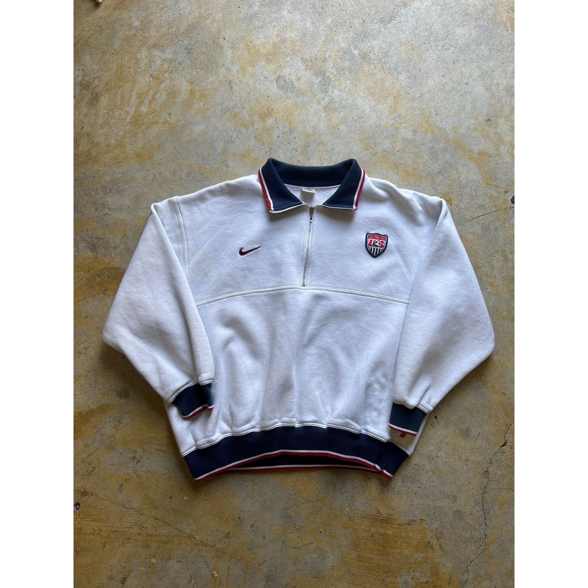Vintage USA Soccer Nike Sweatshirt Extra Large 1990s White
