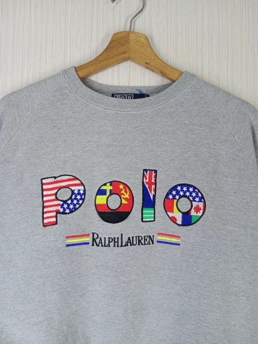 Polo Ralph Lauren Rare Vintage Polo Ralph Lauren Embroidered Logo Sweatshirt Size US M / EU 48-50 / 2 - 1 Thumbnail