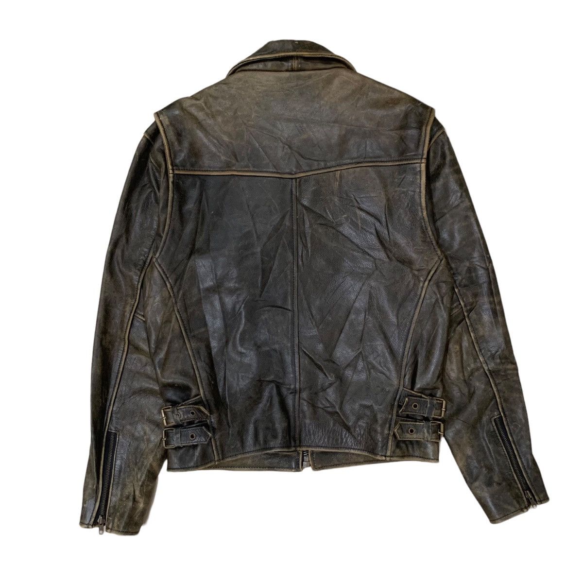 Japanese Brand Vintage H.N Pilot Leather Rider Jacket Size US S / EU 44-46 / 1 - 2 Thumbnail