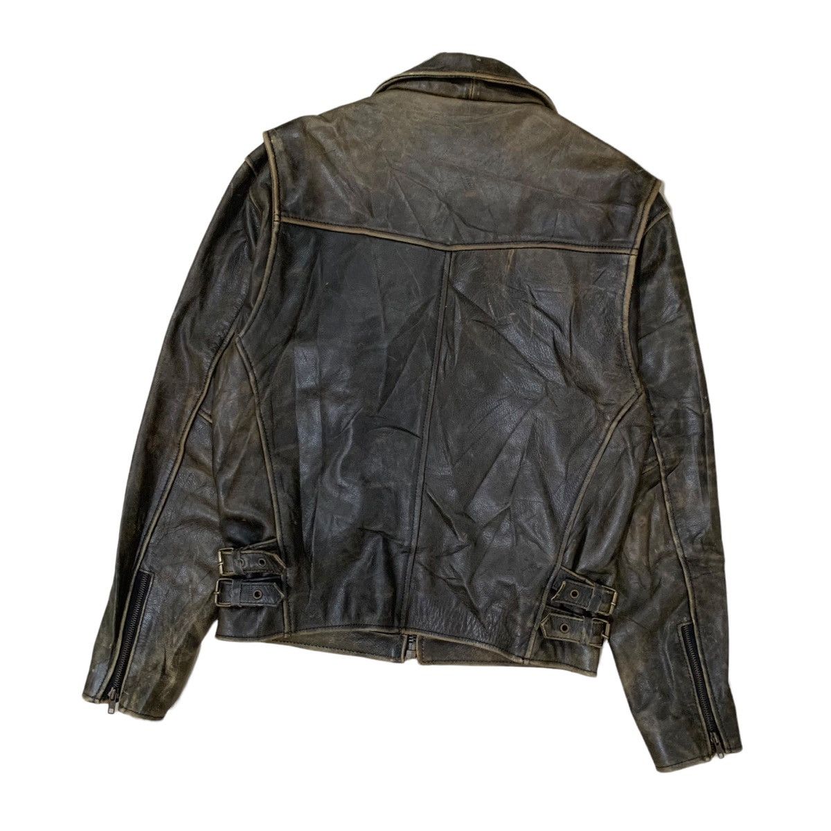 Japanese Brand Vintage H.N Pilot Leather Rider Jacket Size US S / EU 44-46 / 1 - 6 Thumbnail