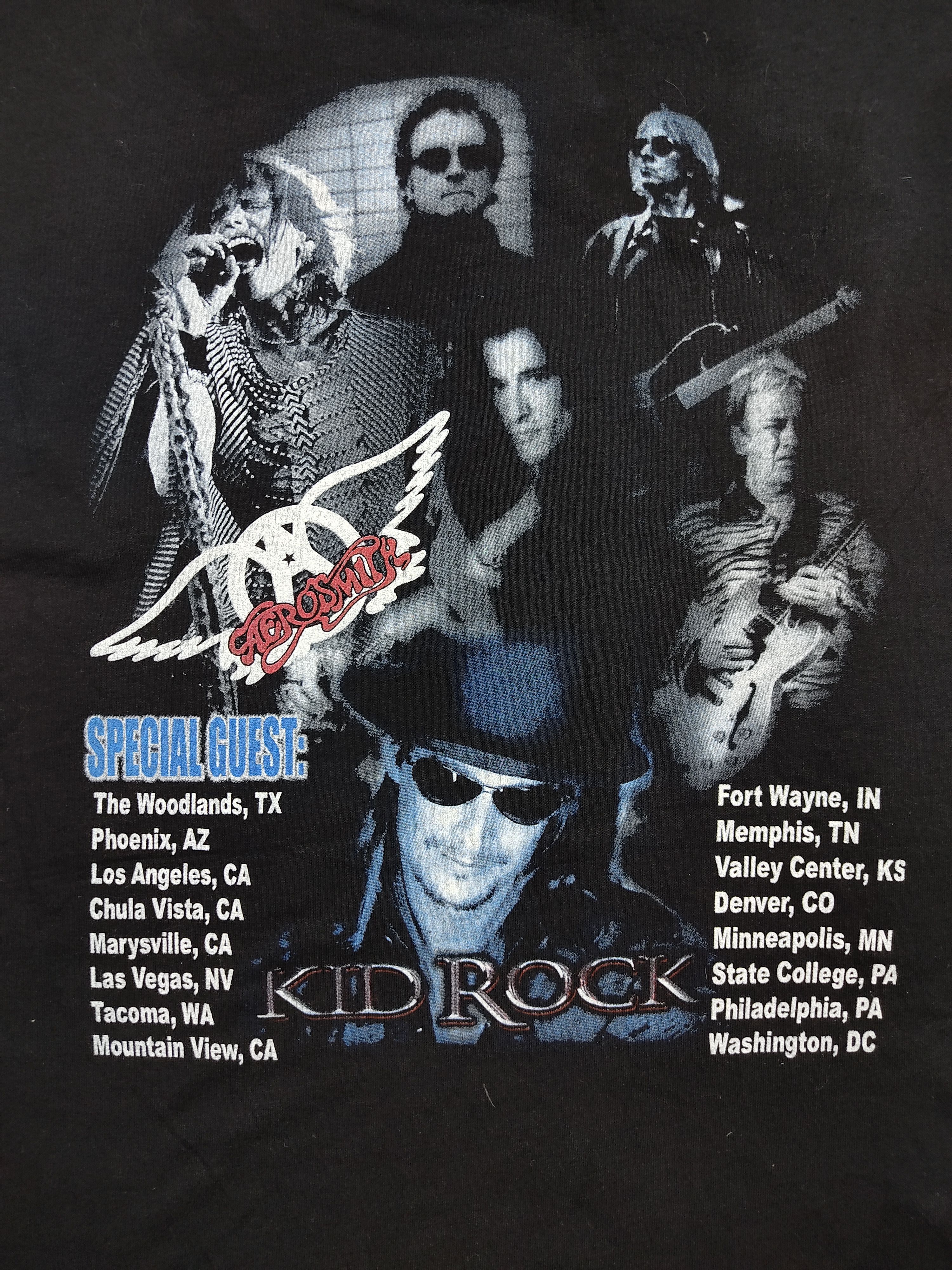 Band Tees Aerosmith Tour Special Guest Kid Rock Tee Band Hollywood Size US L / EU 52-54 / 3 - 2 Thumbnail
