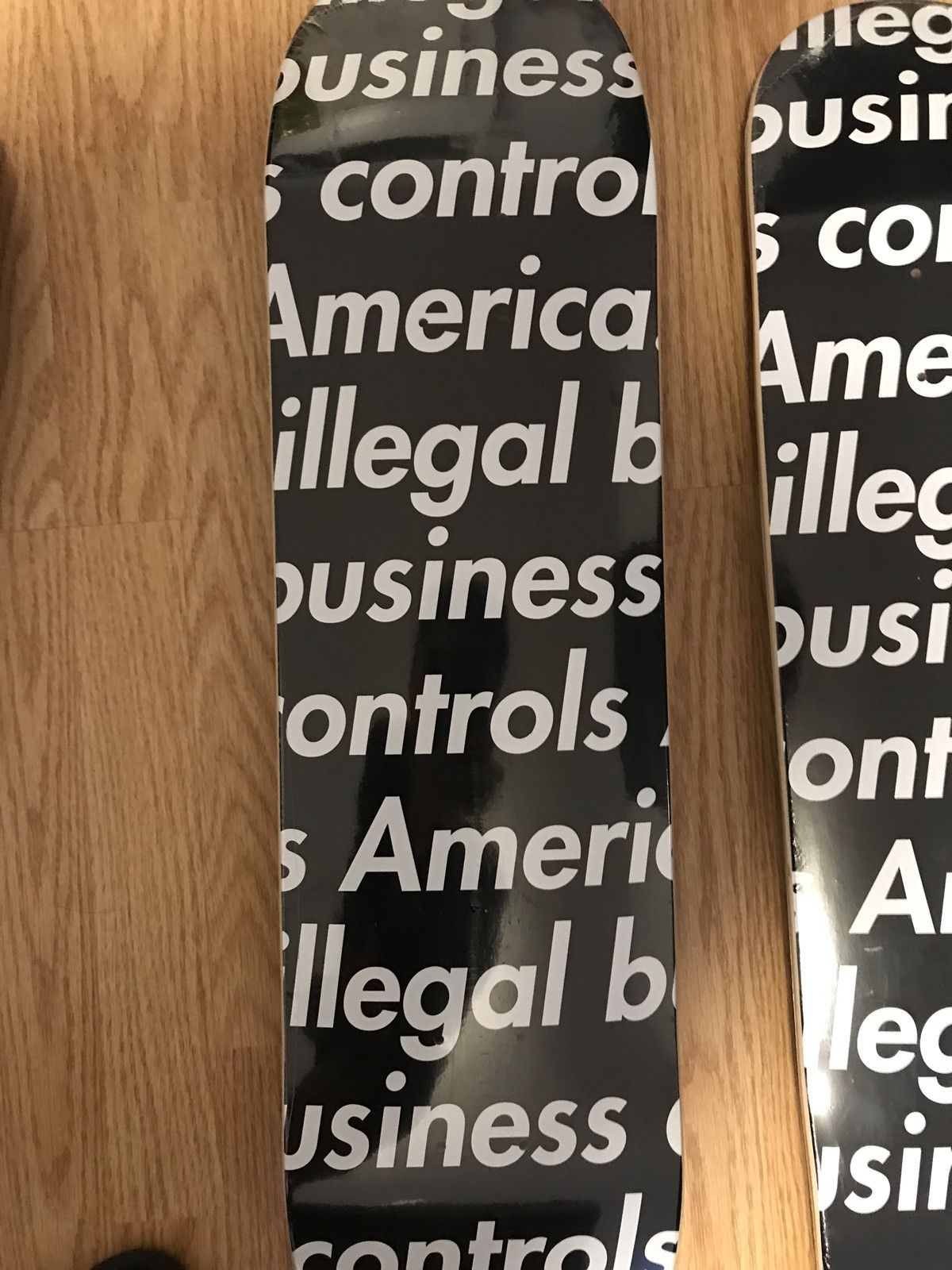 Supreme Illegal Business Skateboard Deck White - SS18 - US