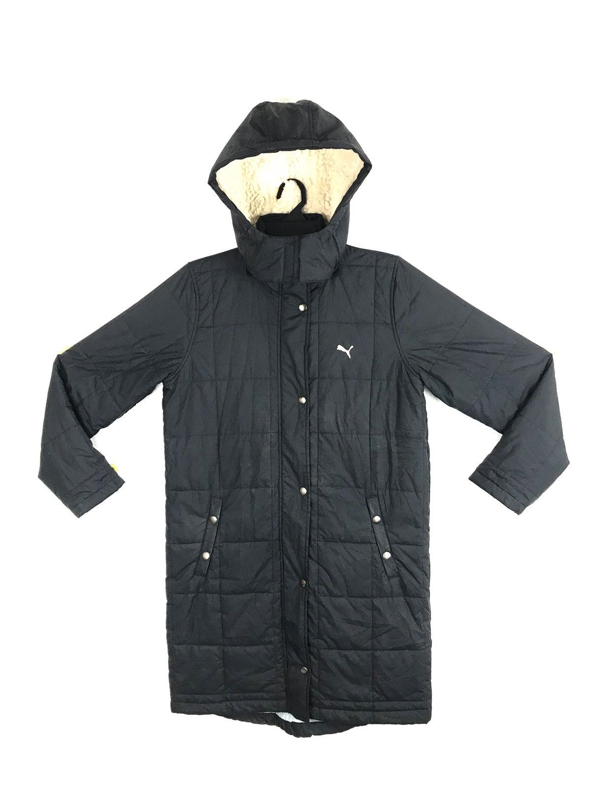 image of Athletic x Puma Padded Parka Down Jacket Winter Snow Wear in Black, Women's (Size Medium)