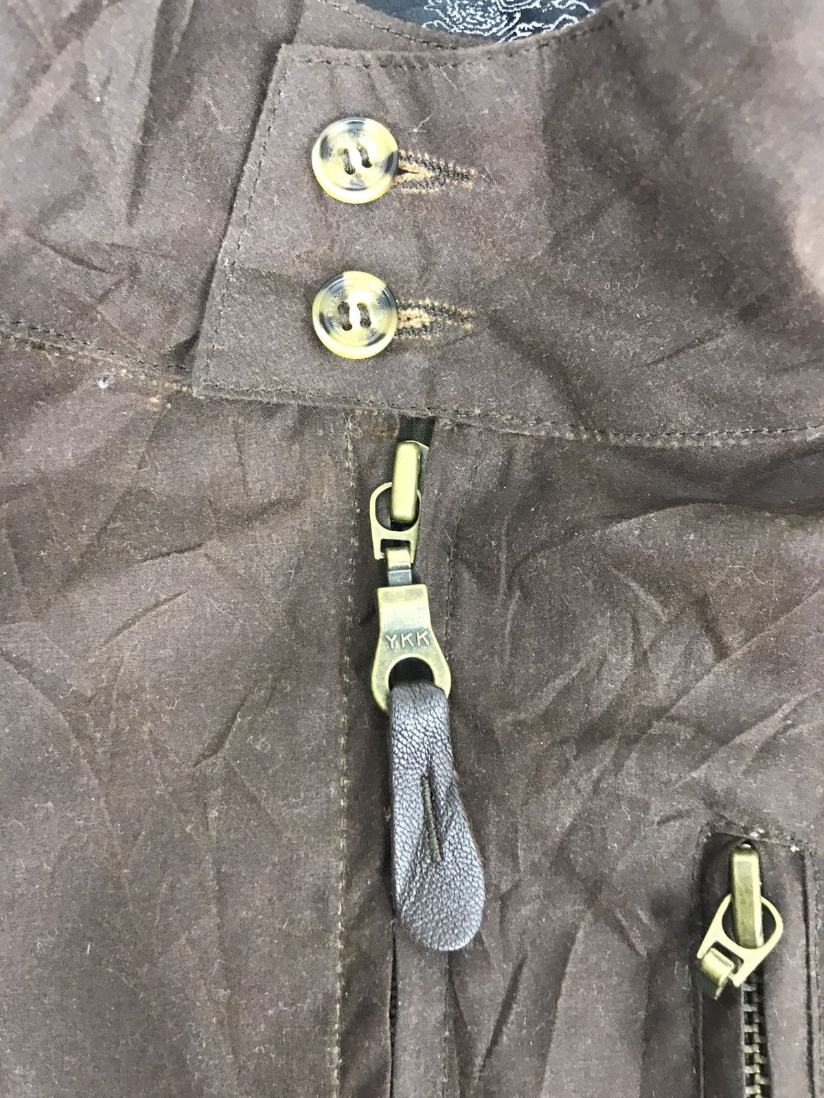 Other × Vintage Vintage Cotton Oxford Made In England Wax Jacket Trucker Size US XL / EU 56 / 4 - 10 Thumbnail