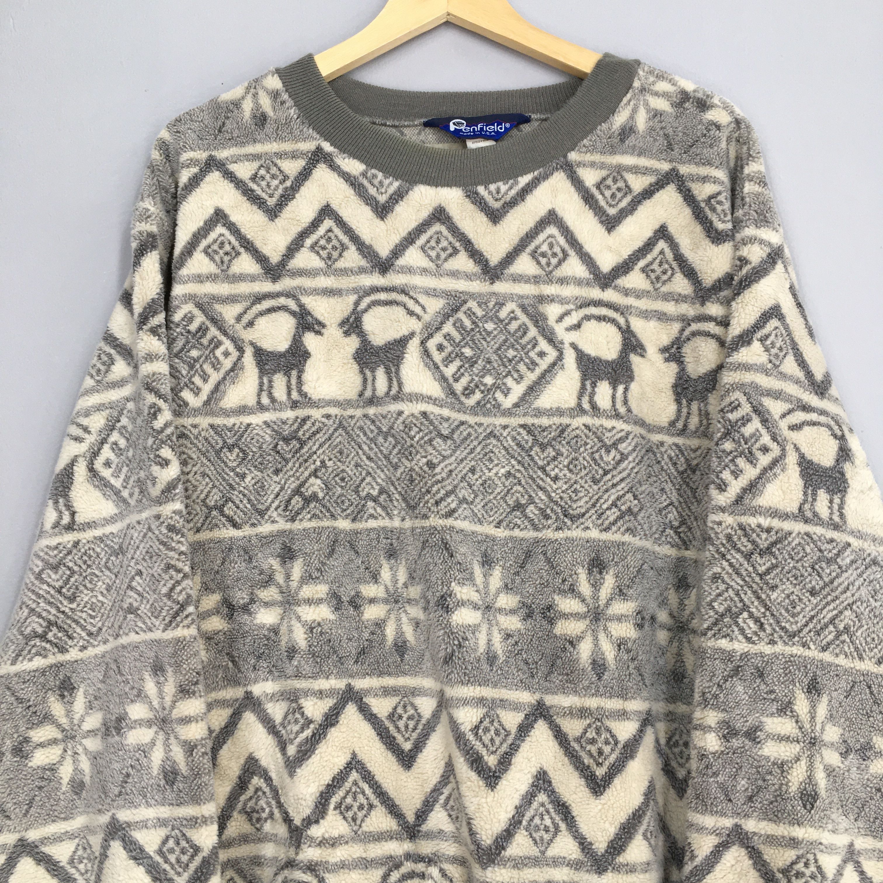 Penfield Penfield Fleece Aztec Navajo Fleece Sweatshirt Xlarge Size US XL / EU 56 / 4 - 2 Thumbnail