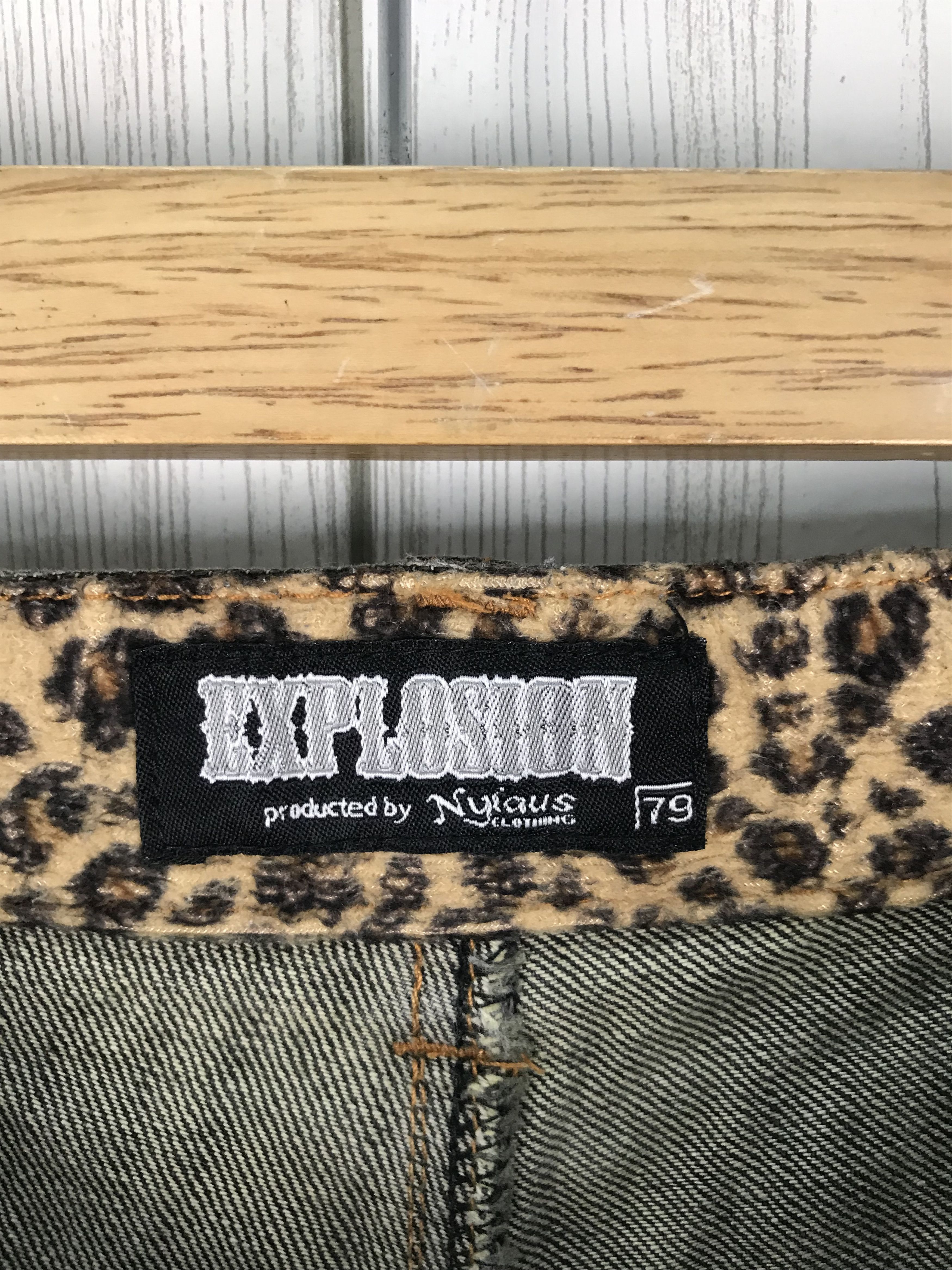 Hysteric Glamour Japanese Brand EXPLOSION Leopard Double Waist Denim Jeans Size US 32 / EU 48 - 17 Thumbnail
