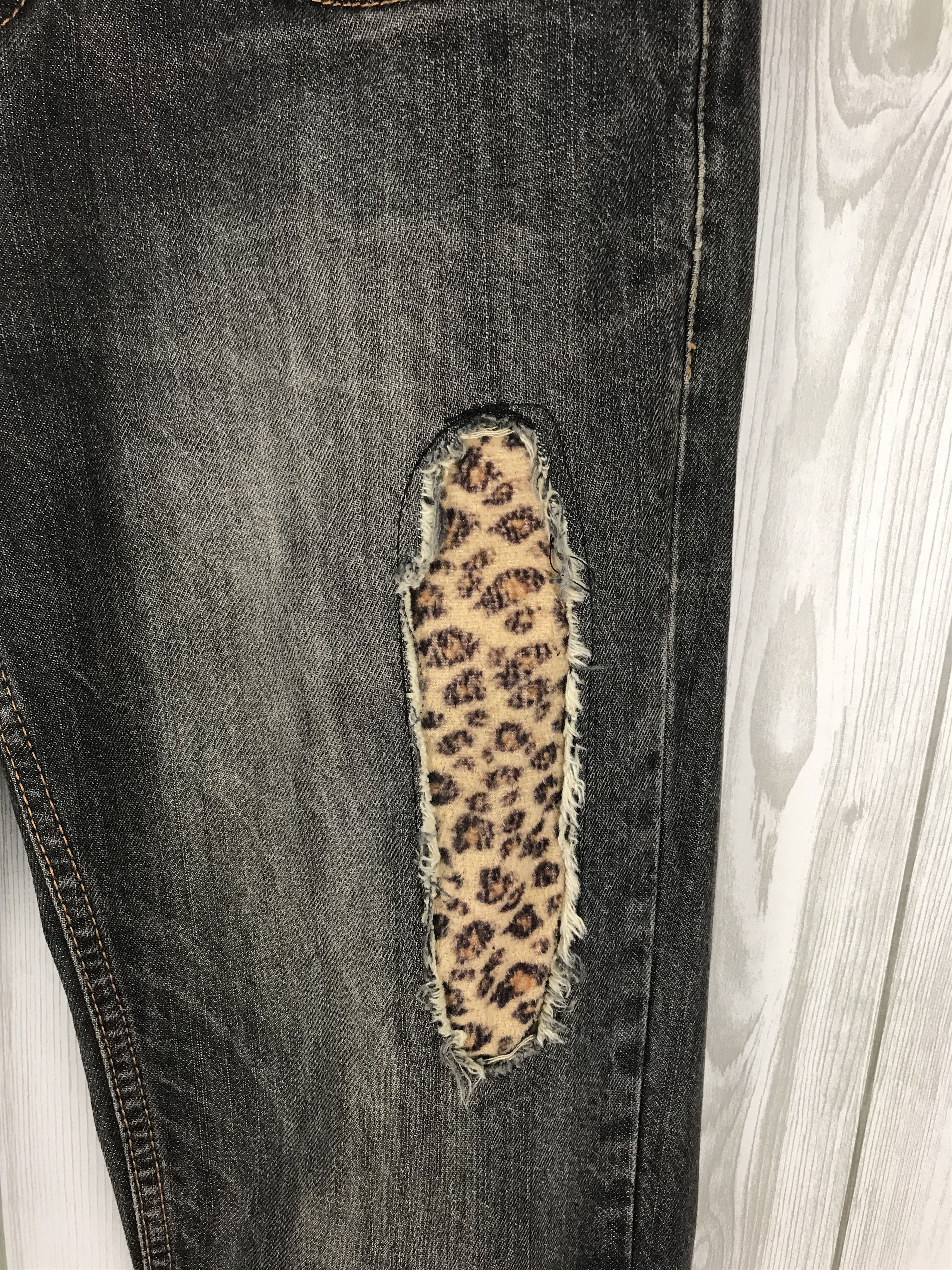 Hysteric Glamour Japanese Brand EXPLOSION Leopard Double Waist Denim Jeans Size US 32 / EU 48 - 7 Thumbnail