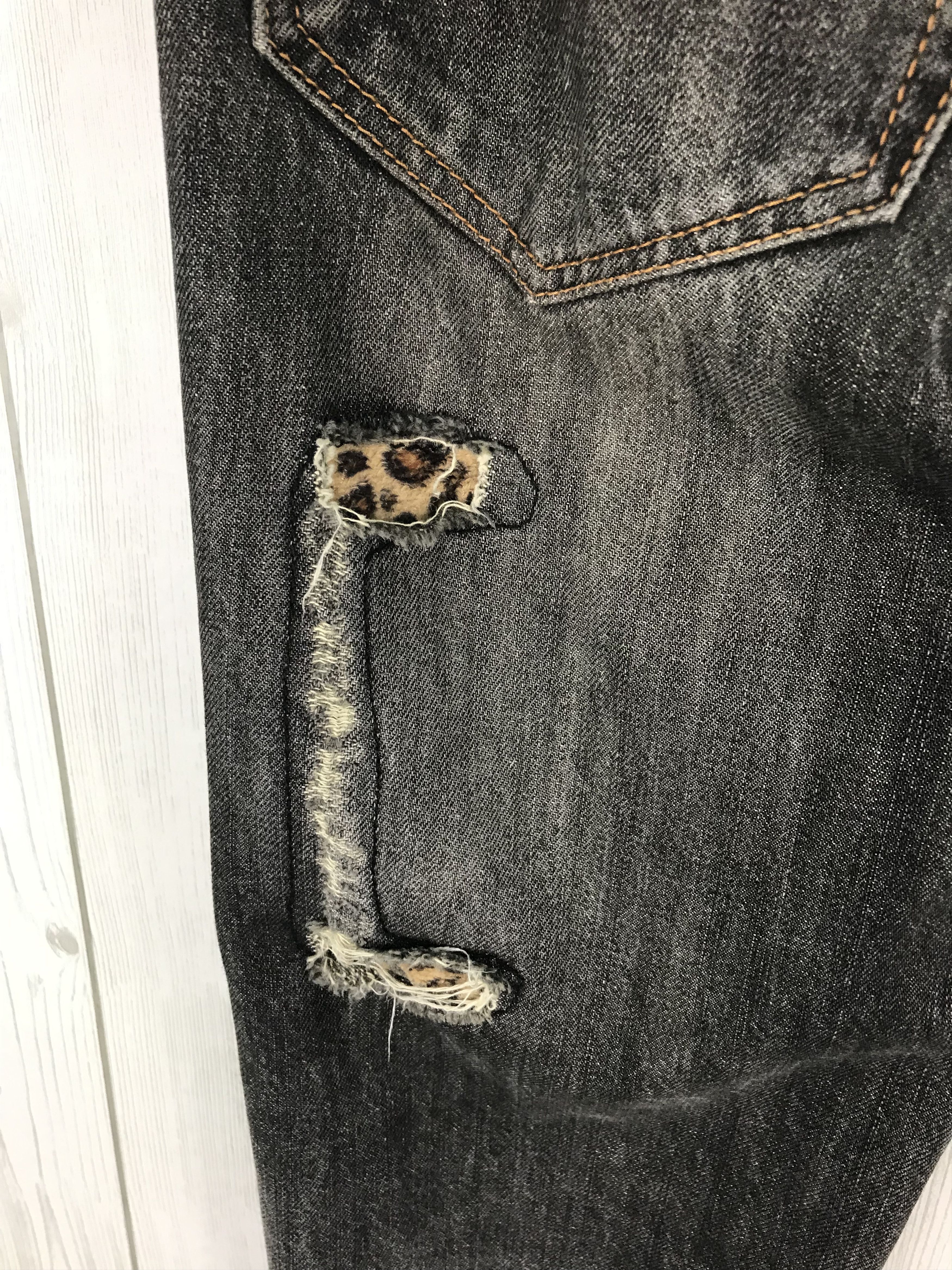 Hysteric Glamour Japanese Brand EXPLOSION Leopard Double Waist Denim Jeans Size US 32 / EU 48 - 14 Thumbnail
