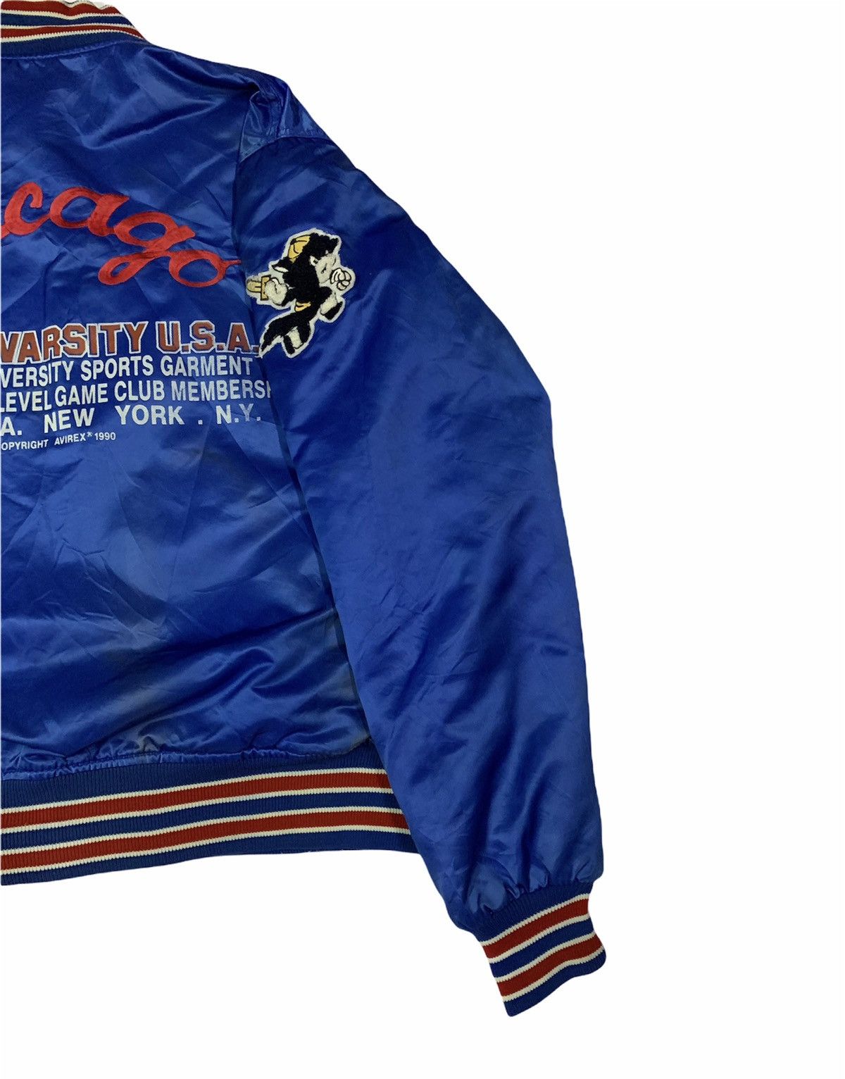 Avirex 🔥RARE AVIREX VARSITY JACKETS CHICAGO SPELLOUT Size US L / EU 52-54 / 3 - 8 Thumbnail