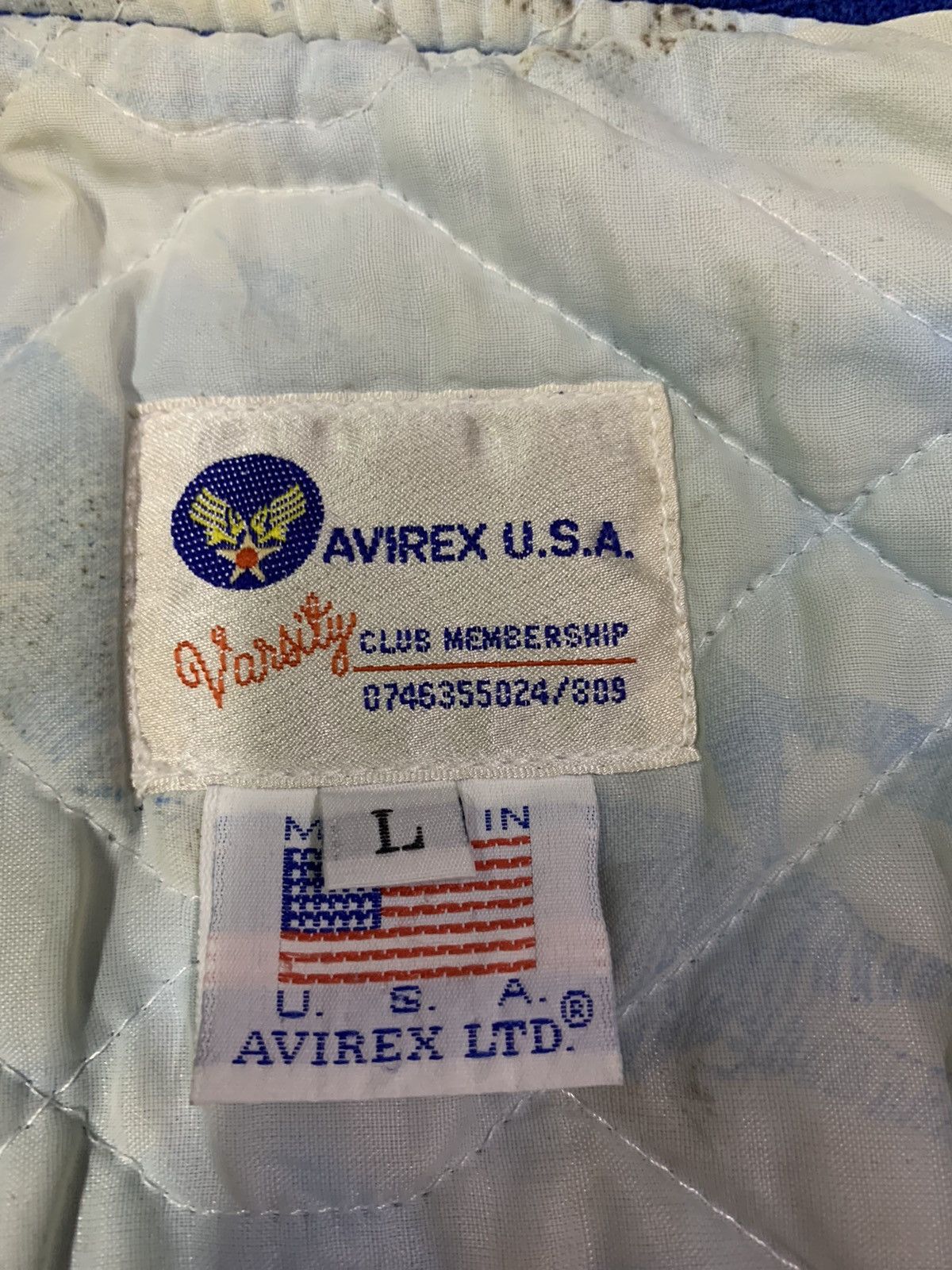 Avirex 🔥RARE AVIREX VARSITY JACKETS CHICAGO SPELLOUT Size US L / EU 52-54 / 3 - 9 Thumbnail