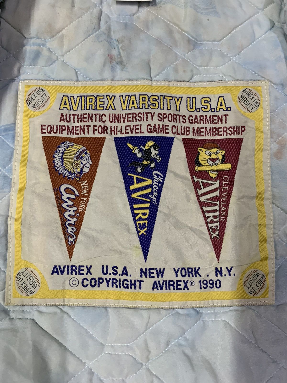Avirex 🔥RARE AVIREX VARSITY JACKETS CHICAGO SPELLOUT Size US L / EU 52-54 / 3 - 10 Thumbnail