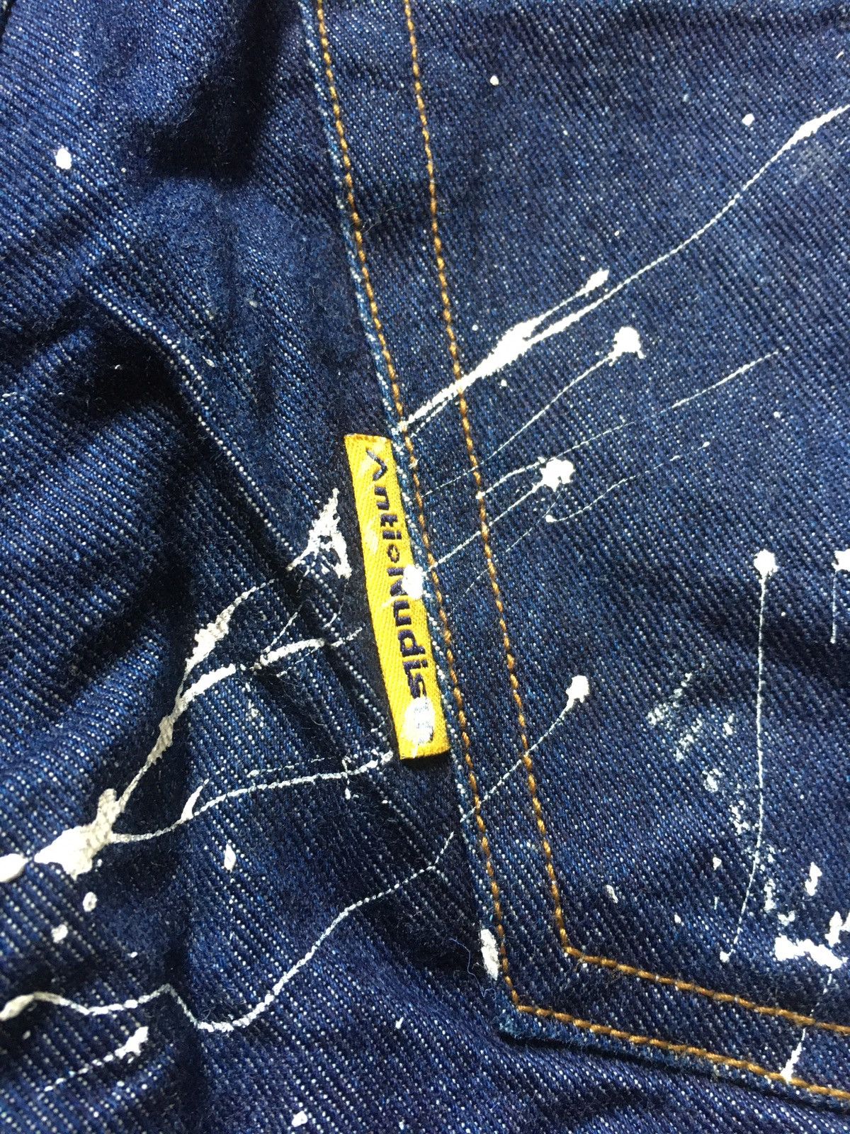 Japanese Brand Anti Nudism Denim Paint Splatter Size US 28 / EU 44 - 6 Thumbnail