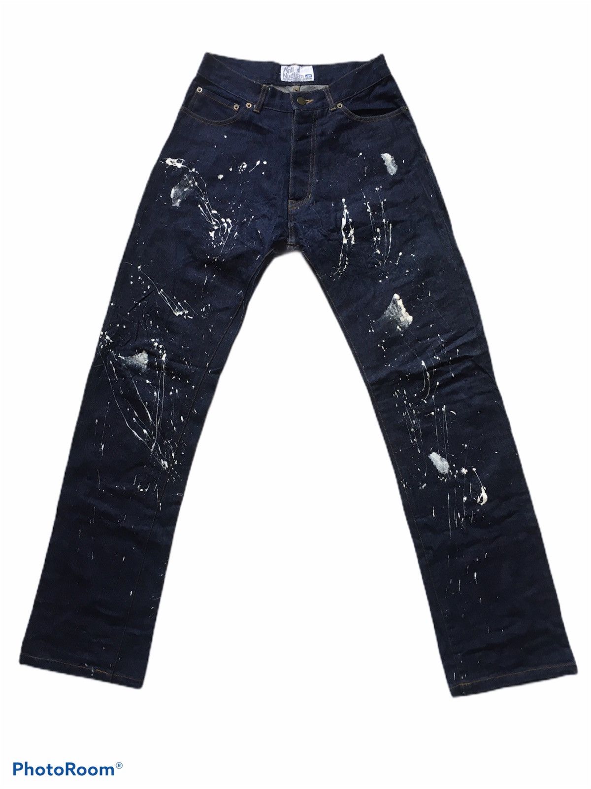 Japanese Brand Anti Nudism Denim Paint Splatter Size US 28 / EU 44 - 4 Thumbnail