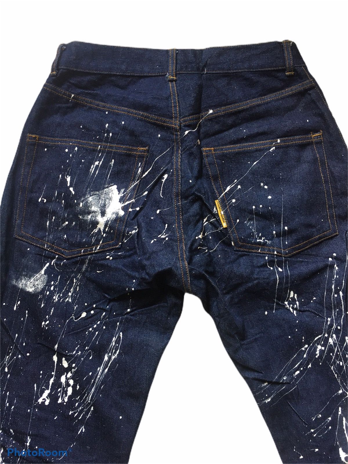 Japanese Brand Anti Nudism Denim Paint Splatter Size US 28 / EU 44 - 3 Thumbnail
