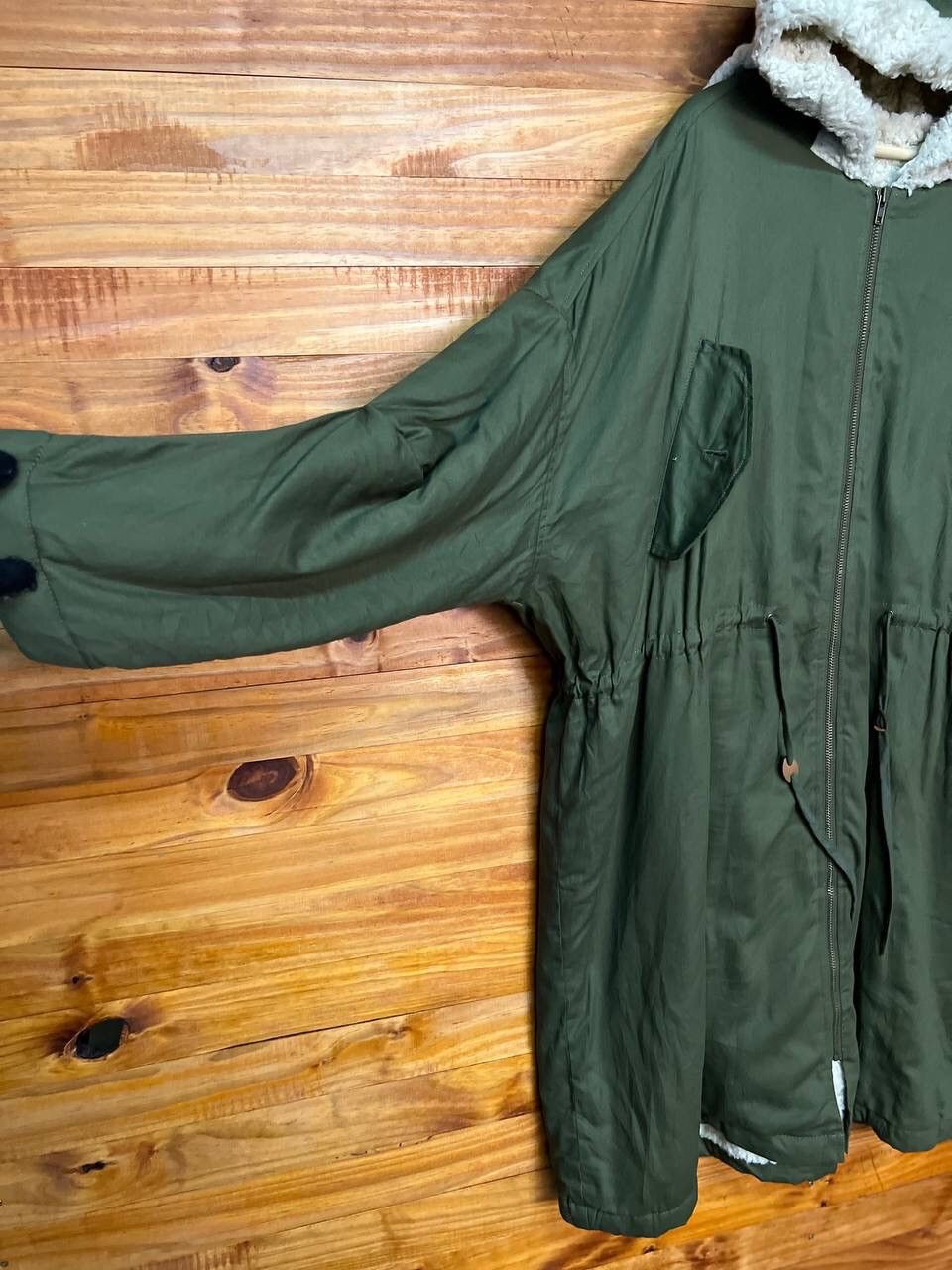 Japanese Brand CUBE SUGAR FAUX FUR DRAWSTRING PARKA Size US M / EU 48-50 / 2 - 8 Thumbnail