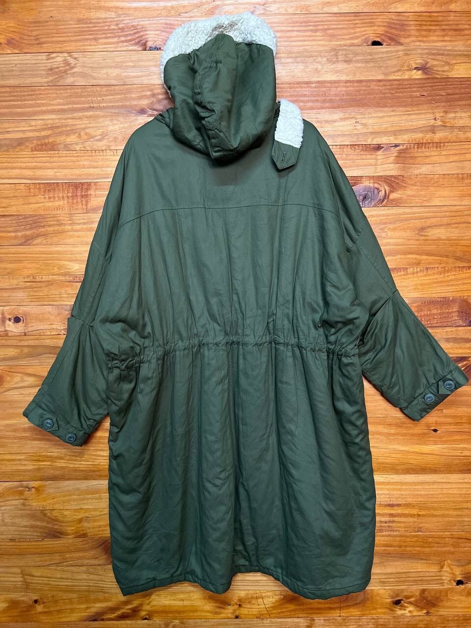 Japanese Brand CUBE SUGAR FAUX FUR DRAWSTRING PARKA Size US M / EU 48-50 / 2 - 11 Thumbnail