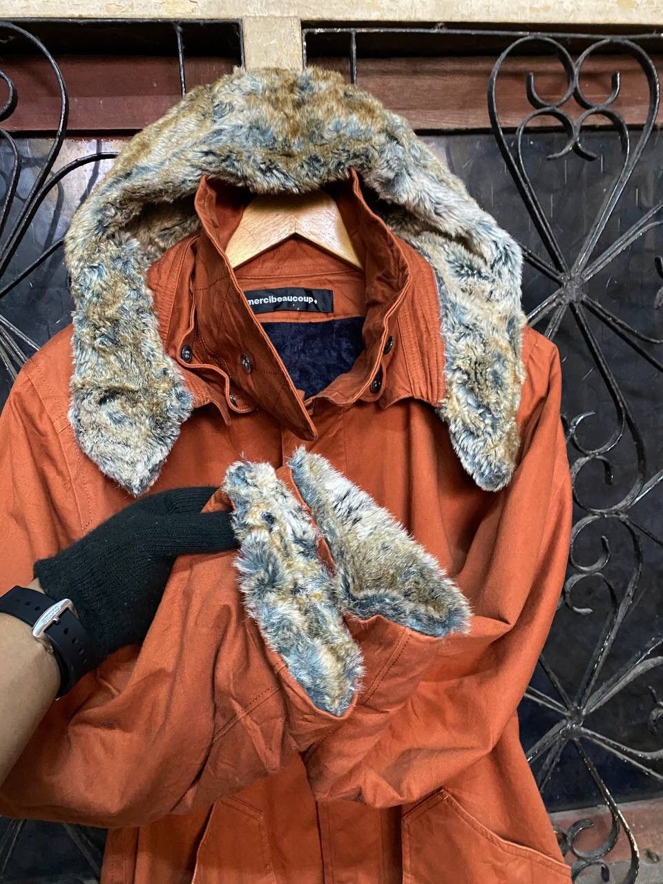 Issey Miyake MERCIBEAUCOUP FAUX FUR PARKA Size US M / EU 48-50 / 2 - 9 Thumbnail