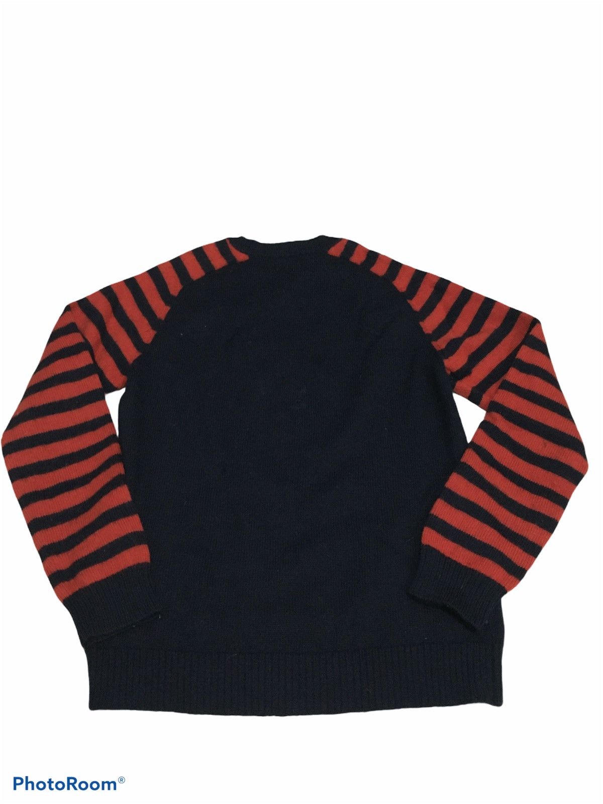 Hysteric Glamour Thrashed Distressed HG Wool Leeve Stripe Pocket Sweater Size US S / EU 44-46 / 1 - 2 Thumbnail