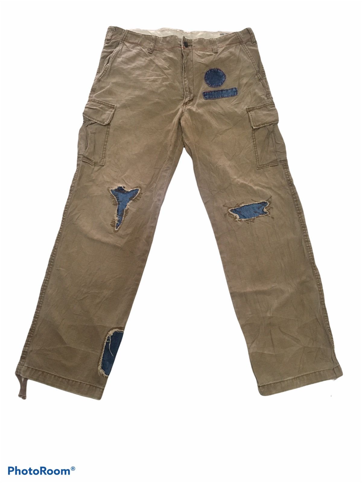 image of Scanner Fundamental Product Patchwork Cargo Pant in Light Brown, Men's (Size 34)