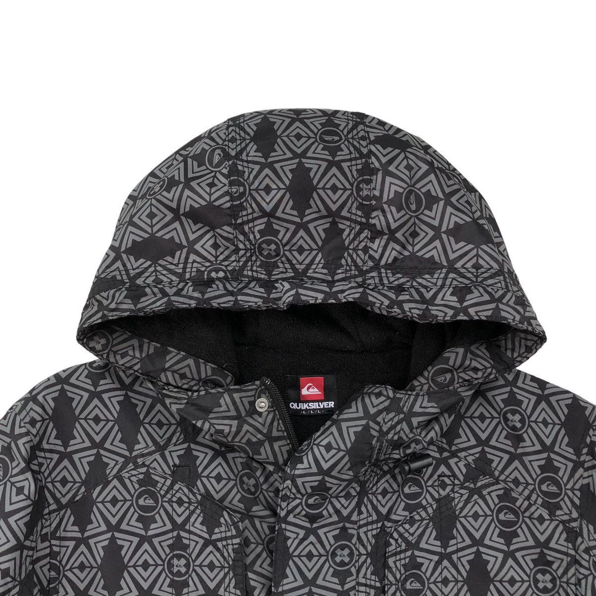 Quiksilver Quiksilver Full Printed Overprint Lined Fleece Jacket Size US L / EU 52-54 / 3 - 7 Thumbnail