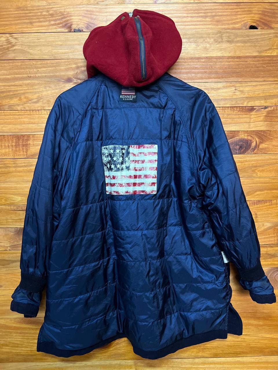 Other KENNEDY GARDECORPS SPELLOUT WOOL HOODED JACKET Size US M / EU 48-50 / 2 - 19 Thumbnail