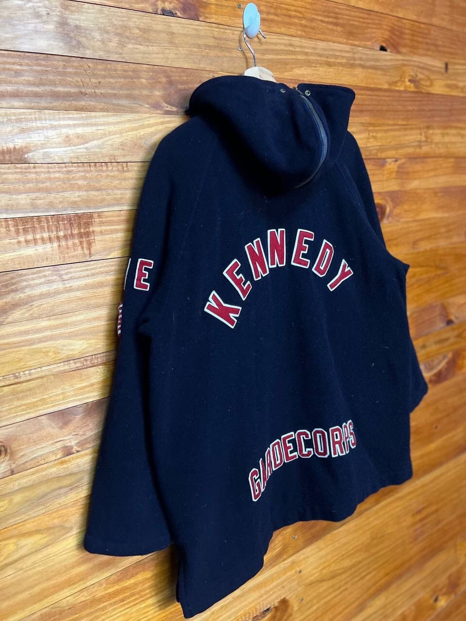 Other KENNEDY GARDECORPS SPELLOUT WOOL HOODED JACKET Size US M / EU 48-50 / 2 - 9 Thumbnail