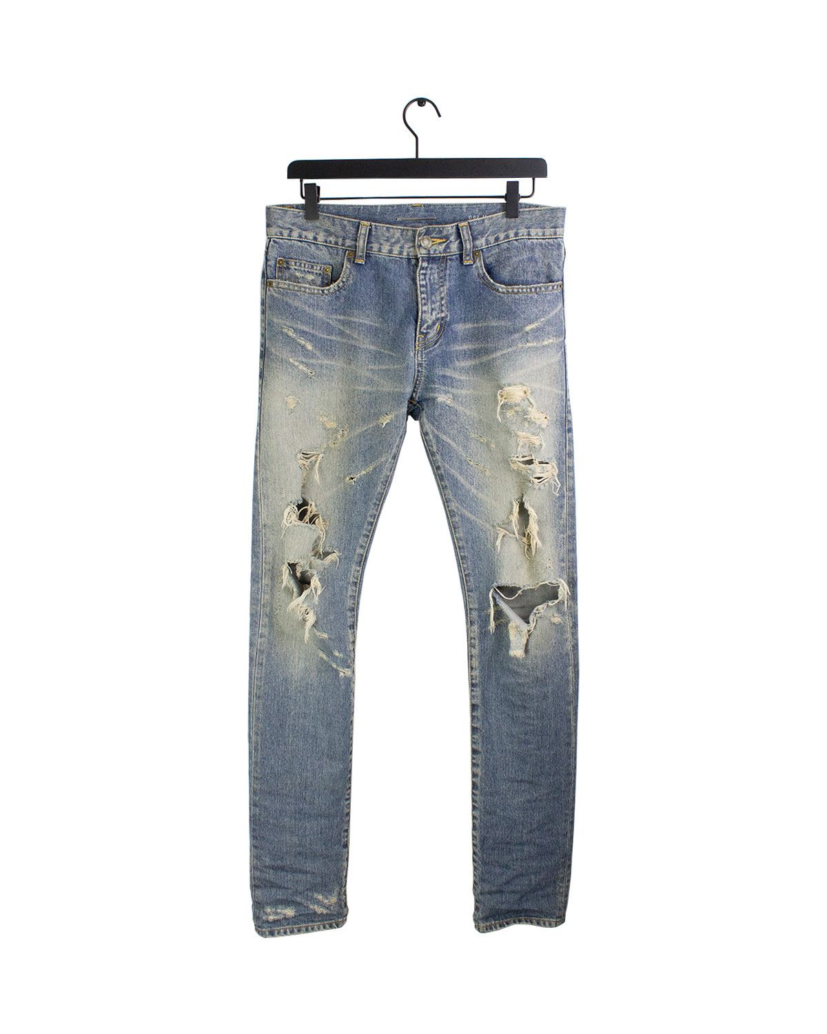 Saint Laurent Crash Denim | Grailed