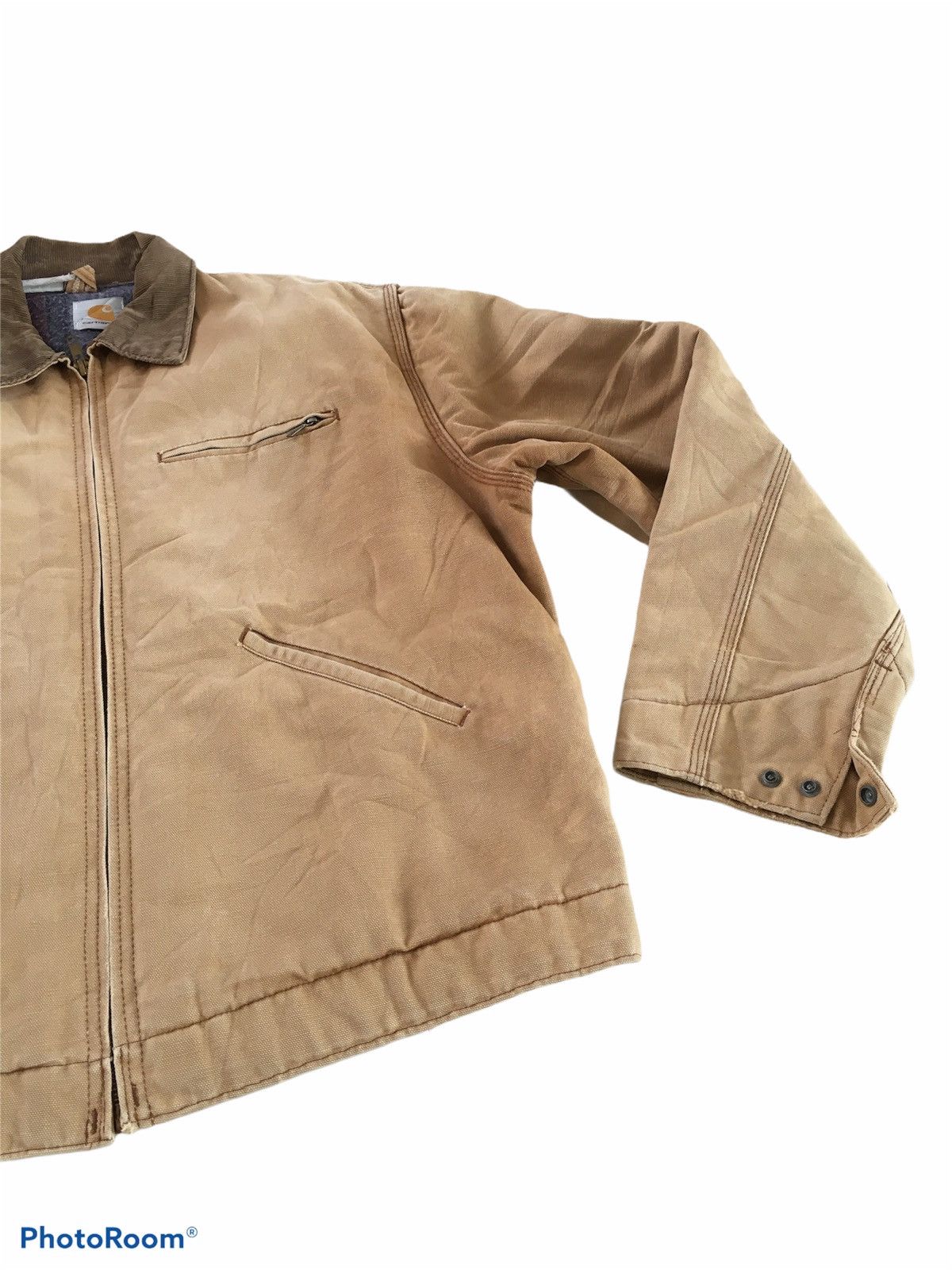 Carhartt Carthartt 90’s Thrashed Beautiful Sun Faded Workwear Jacket Size US XL / EU 56 / 4 - 3 Thumbnail