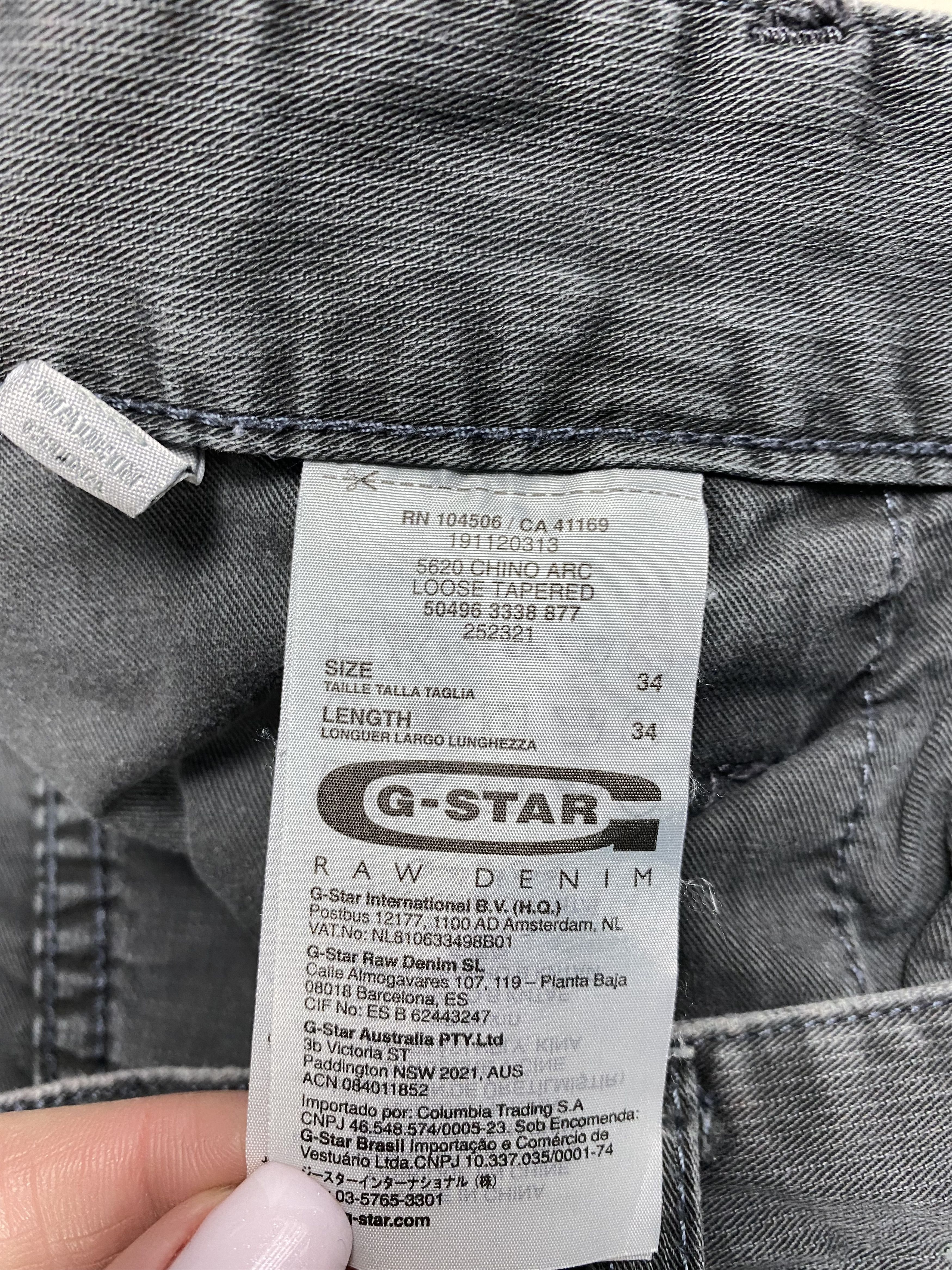 G-Star G Star Raw Vintage Mens Pants Jeans Size US 34 / EU 50 - 5 Thumbnail