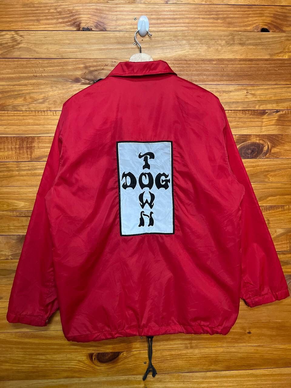 image of Dogtown Embroidered Logo Coach Jacket, Men's (Size Medium)