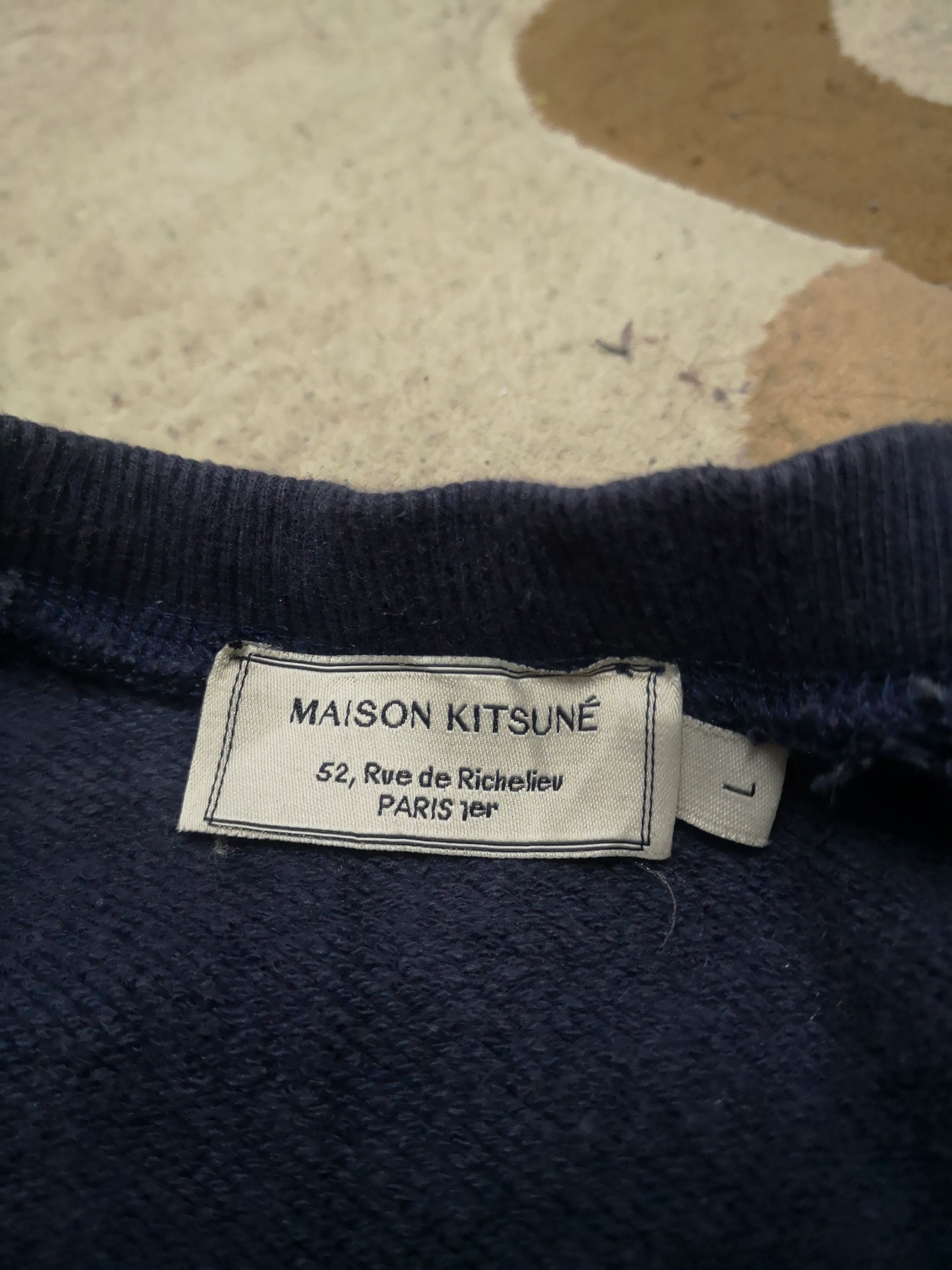 Maison Kitsune Maison Kitsune fox patch cotton sweatshirt Size US L / EU 52-54 / 3 - 7 Thumbnail