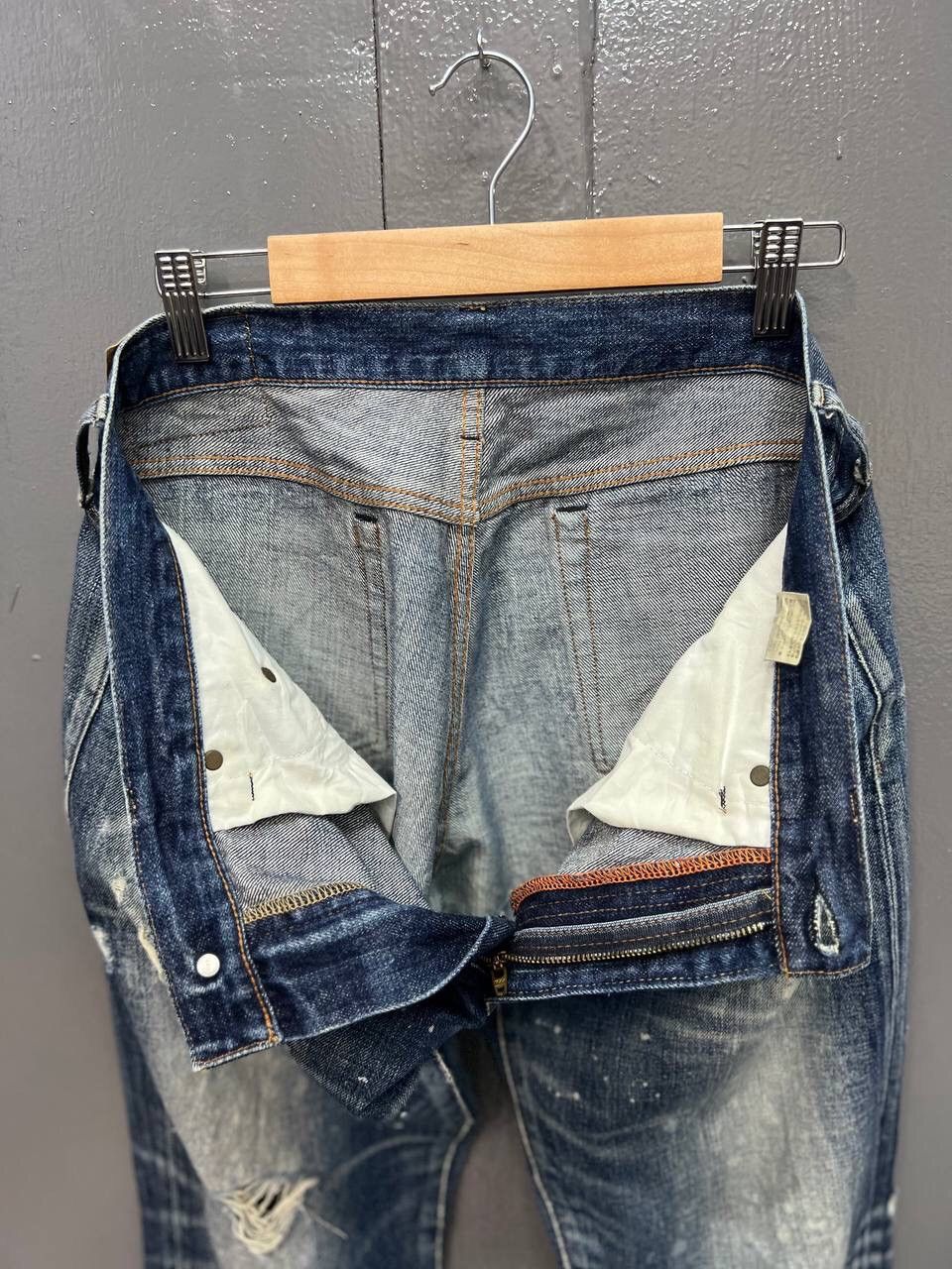 Japanese Brand VINTAGE RNA DISTRESS JEANS Size US 33 - 11 Thumbnail