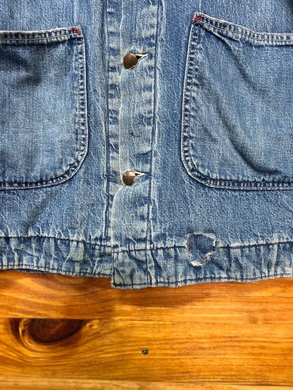 Original Montgomery VINTAGE MONTGOMERY WARD DENIM CHORE JACKET Size US L / EU 52-54 / 3 - 9 Thumbnail