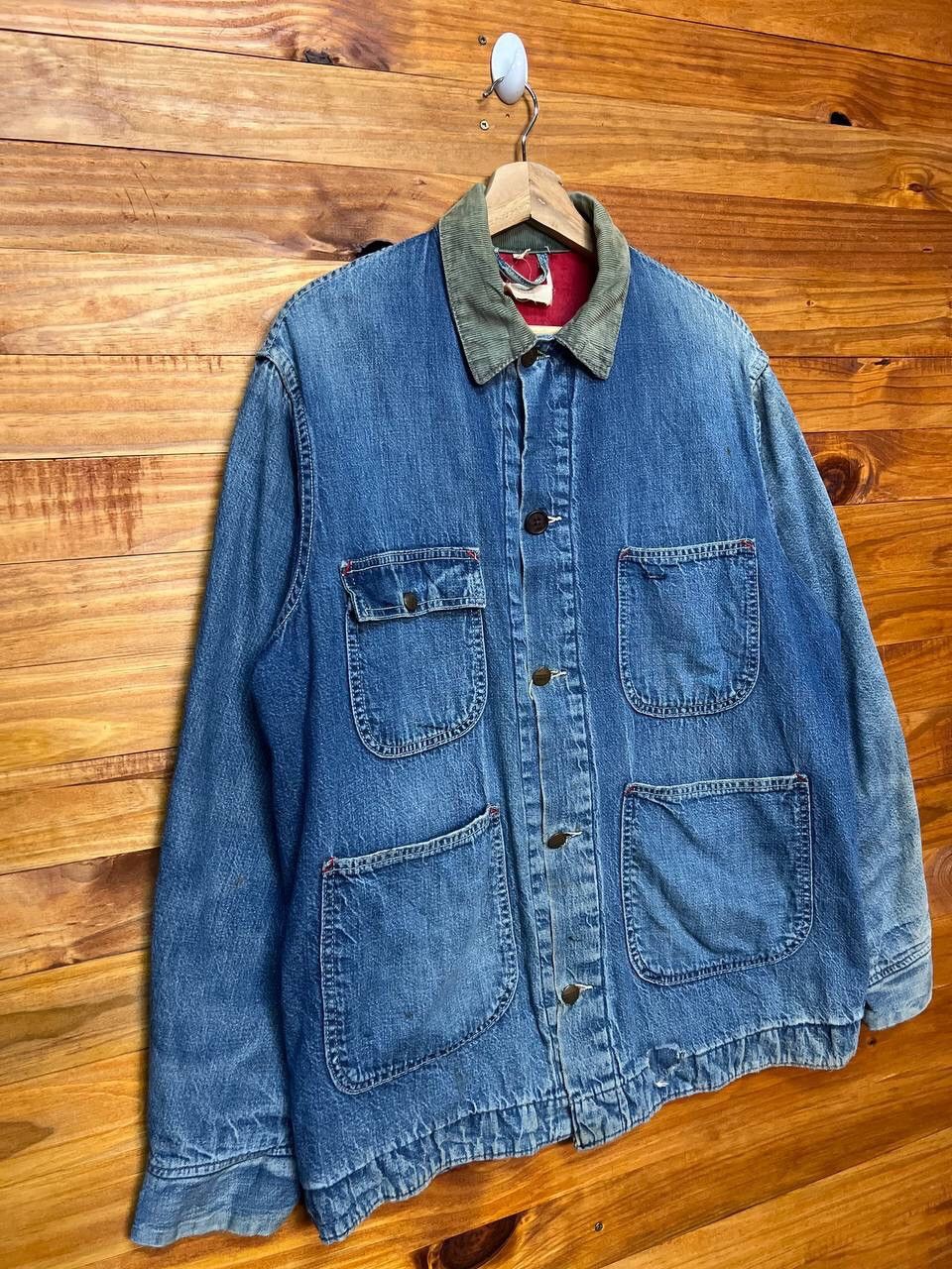 Original Montgomery VINTAGE MONTGOMERY WARD DENIM CHORE JACKET Size US L / EU 52-54 / 3 - 2 Thumbnail