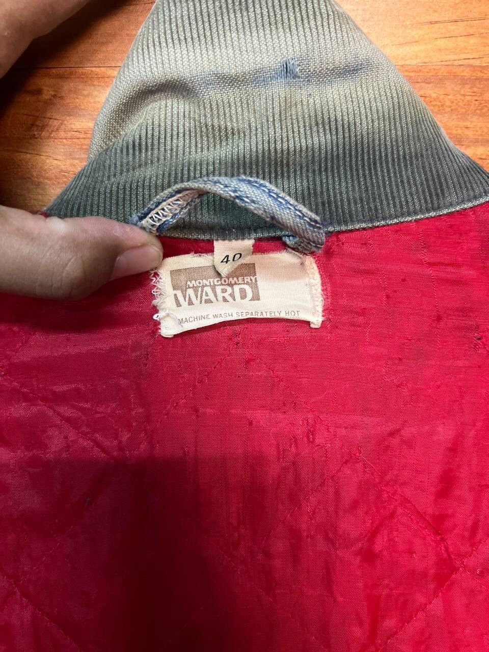 Original Montgomery VINTAGE MONTGOMERY WARD DENIM CHORE JACKET Size US L / EU 52-54 / 3 - 17 Thumbnail