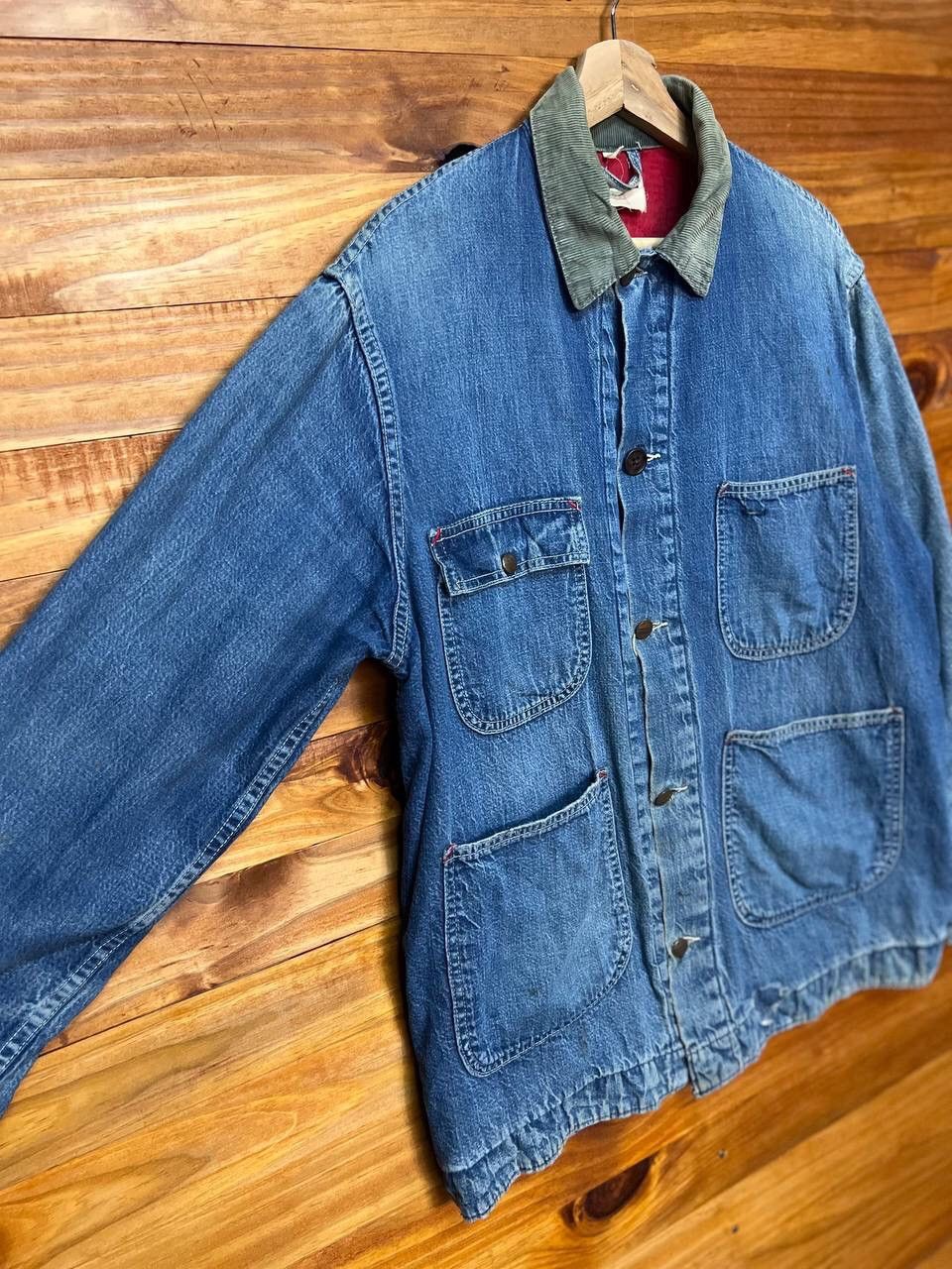 Original Montgomery VINTAGE MONTGOMERY WARD DENIM CHORE JACKET Size US L / EU 52-54 / 3 - 4 Thumbnail