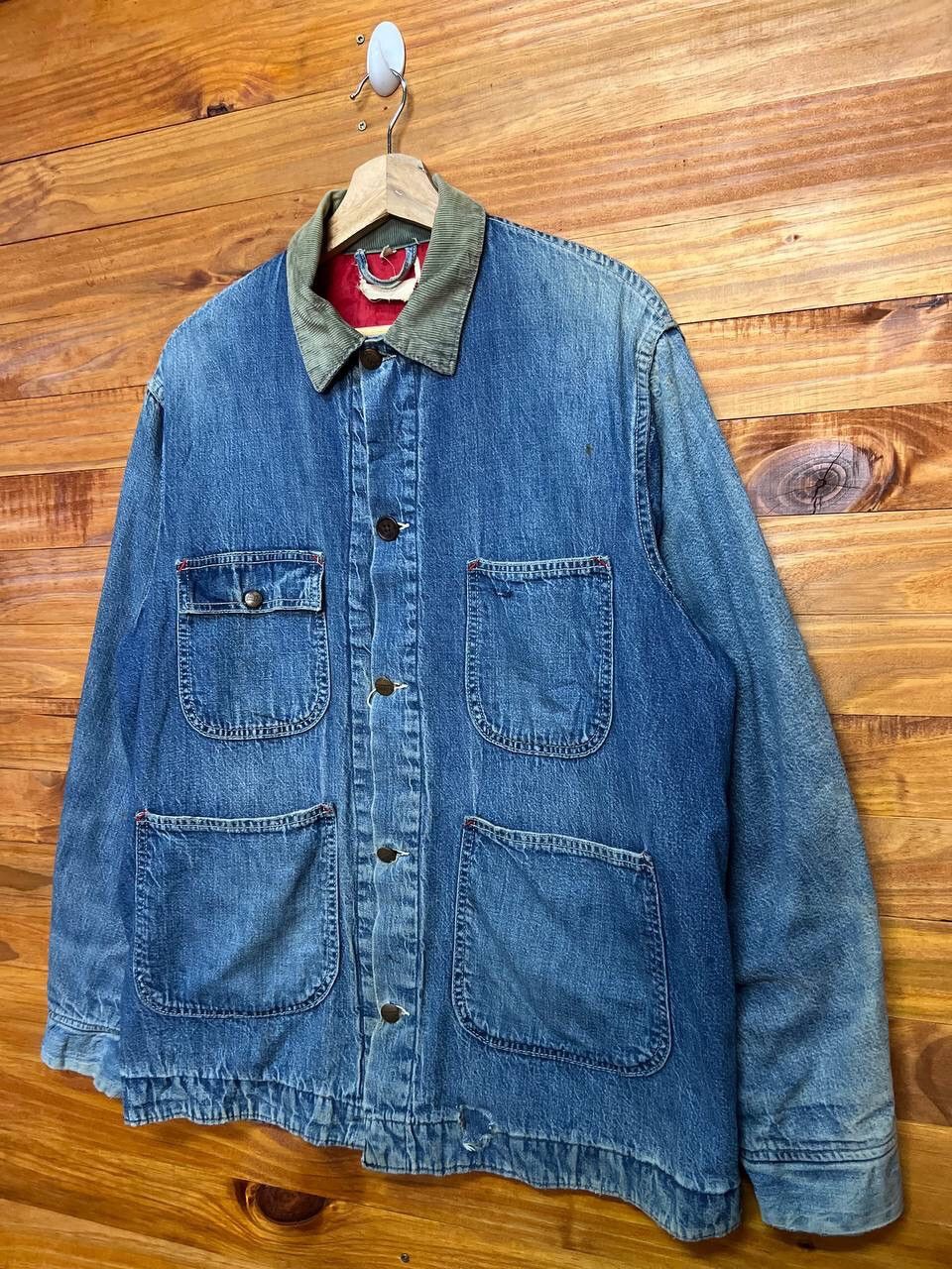 Original Montgomery VINTAGE MONTGOMERY WARD DENIM CHORE JACKET Size US L / EU 52-54 / 3 - 3 Thumbnail